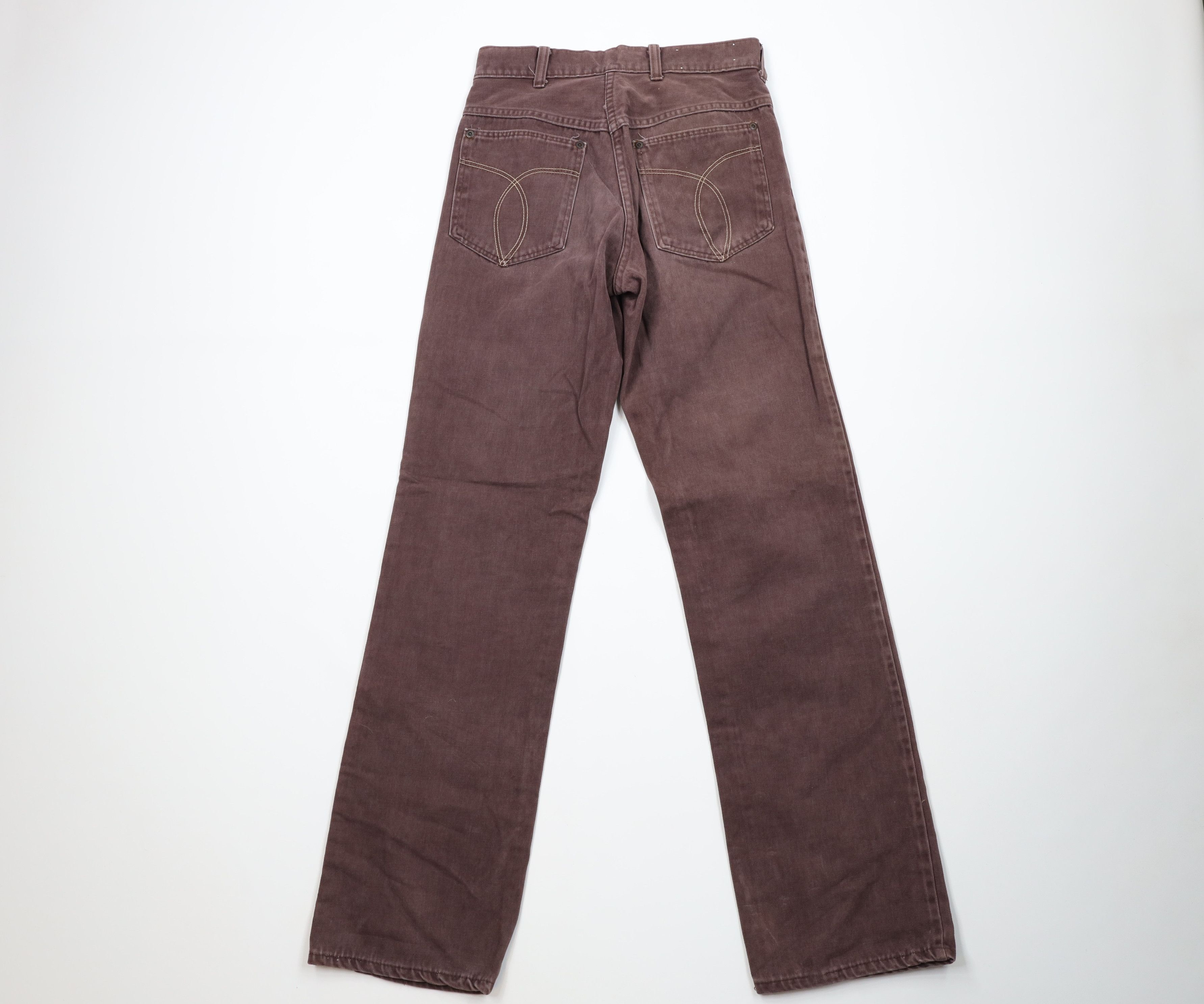 Vintage Vintage 70s Streetwear Cloth Moleskin Jeans Brown USA Size US 28 / EU 44 - 8 Thumbnail