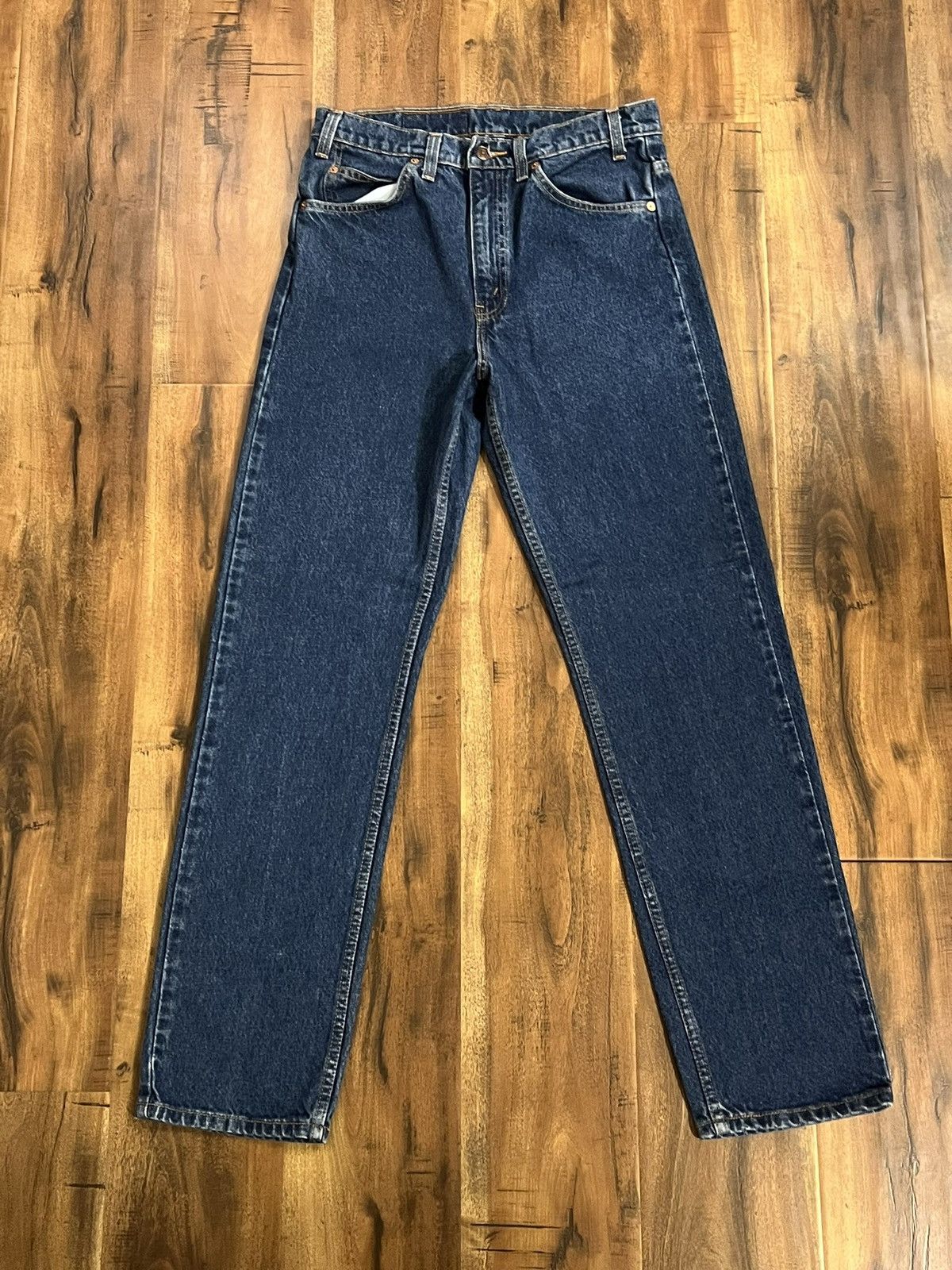 Levi's Vintage Clothing Levi’s 505 Regular Fit Straight Leg Orange Tab 90’s Vintage Size US 30 / EU 46 - 5 Thumbnail