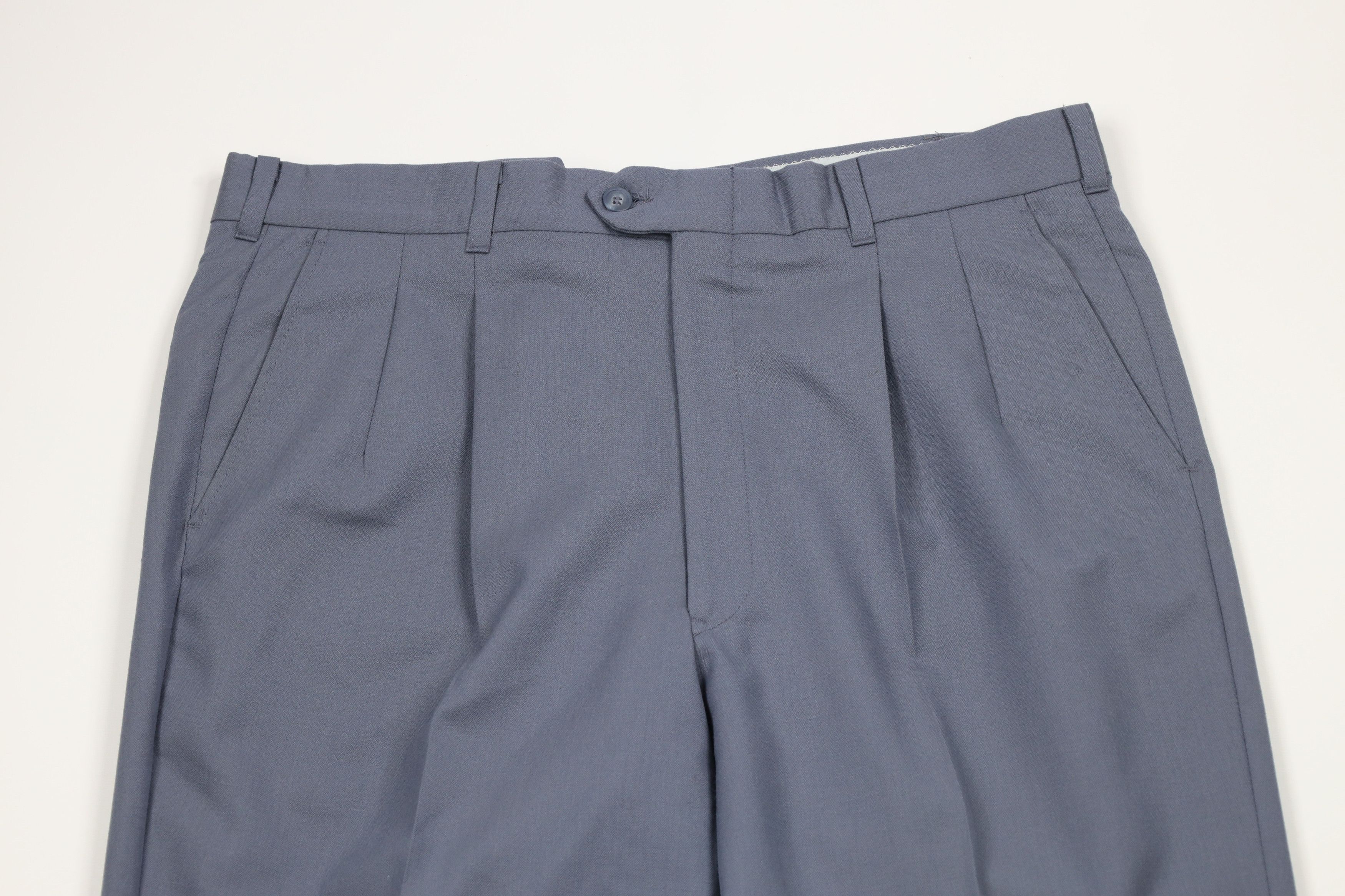Vintage Vintage 70s Streetwear Herringbone Wide Leg Chino Pants USA Size US 36 / EU 52 - 2 Thumbnail