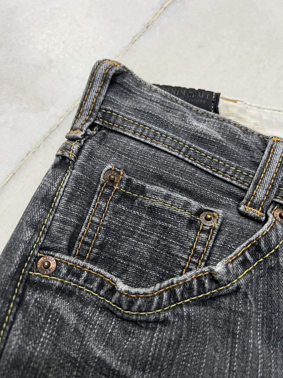 If Six Was Nine 🌈90s Style Denim Craft Japanese Brand Faded Flare Jean Size US 32 / EU 48 - 11 Thumbnail