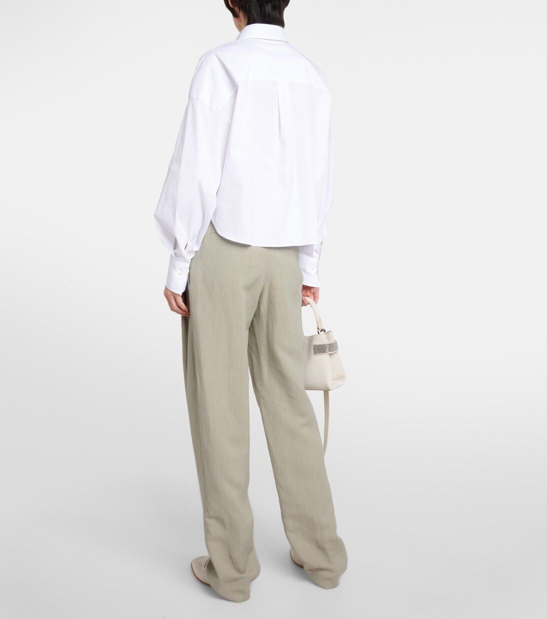 Brunello Cucinelli o1y0725 Shirt in White Size S / US 4 / IT 40 - 6 Thumbnail