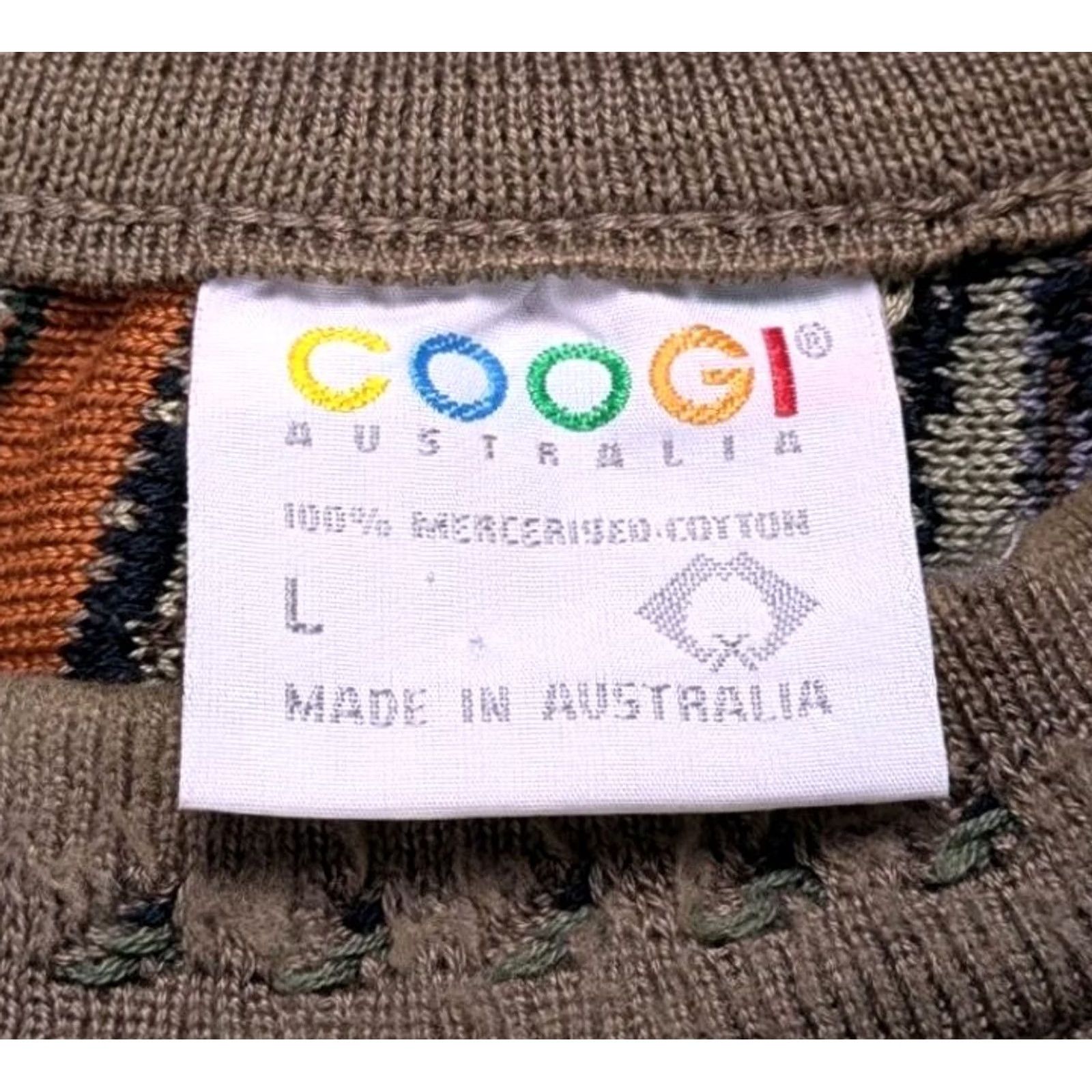 Coogi VINTAGE Coogi Australia Sweater 3D Knit Cosby Rap Hip Hop Smiley Bright Large Mens 90s Size US L / EU 52-54 / 3 - 6 Thumbnail