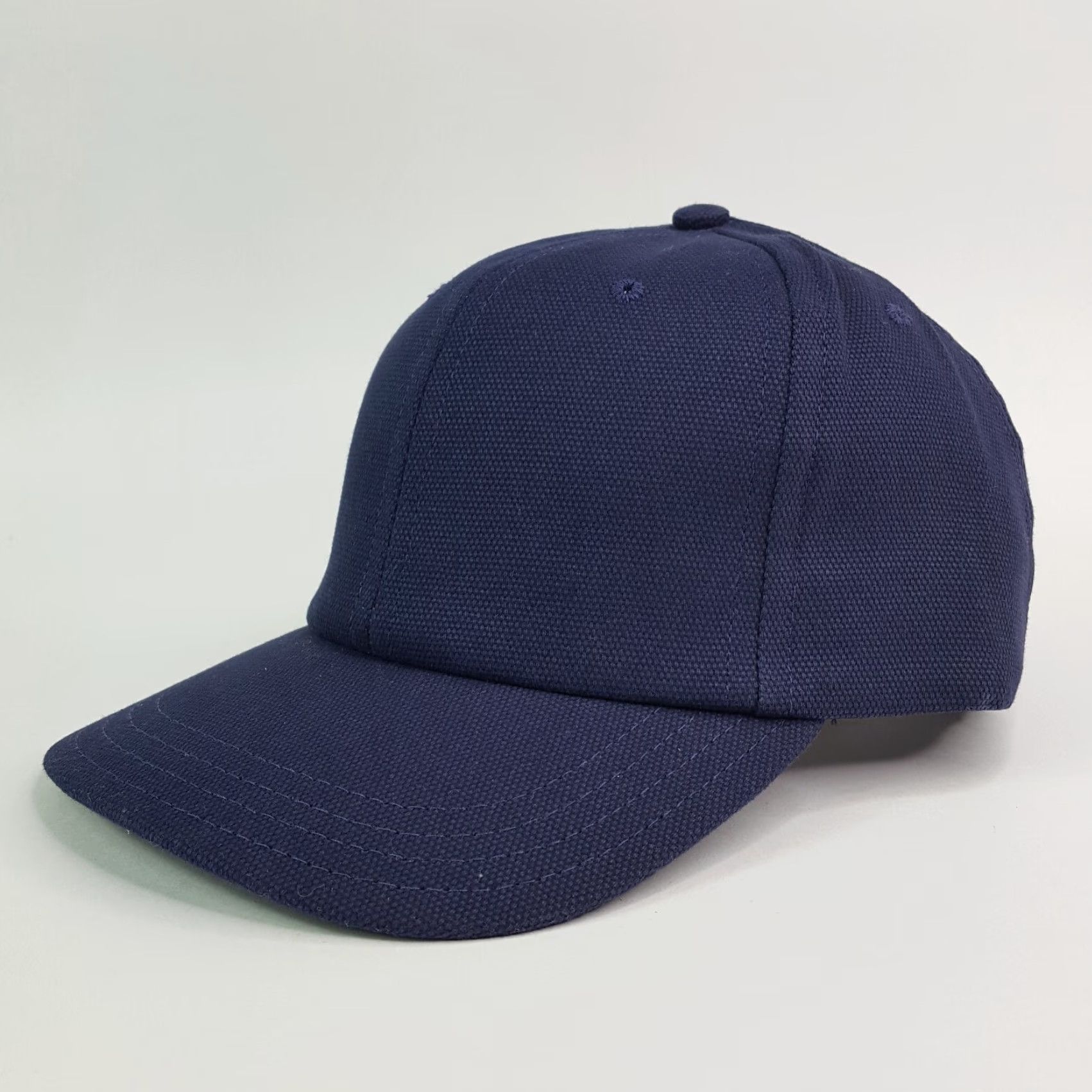 Vintage VINTAGE Town Talk Navy Blue Adjustable Hat Baseball Cap USA Made Knit Cotton Blend Embroidered Breathable Lightweight Solid 90s Casual Mens Hat Size ONE SIZE - 3 Thumbnail