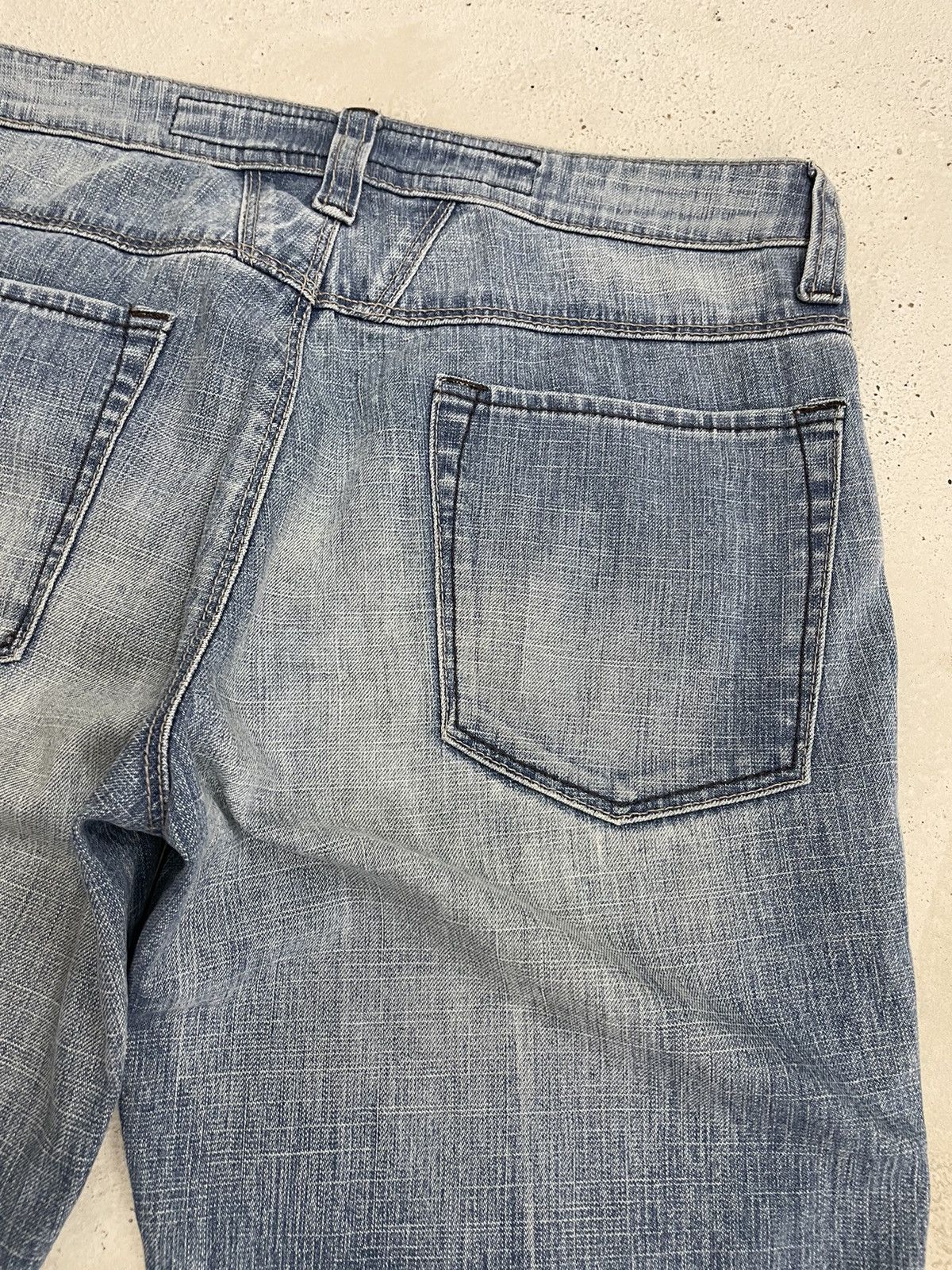 Designer Marithe Francois Girbaud Flare Denim Pants Size US 27 - 20 Thumbnail