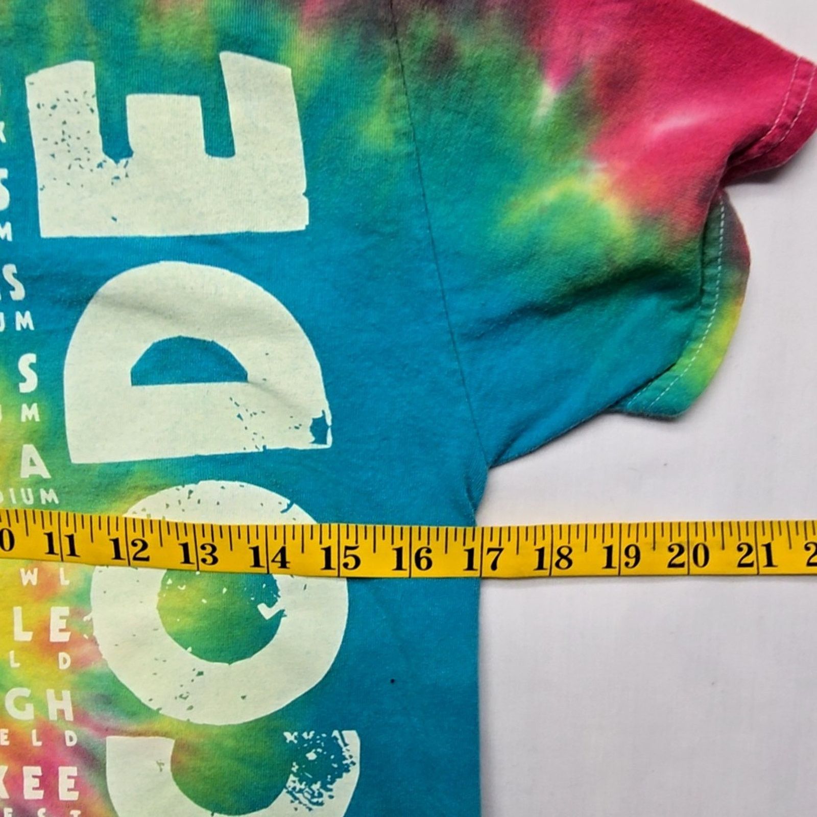 Other Rolling Stones Zip Code Tour Tie Dye Cropped Small Rock Tee Size S / US 4 / IT 40 - 6 Thumbnail