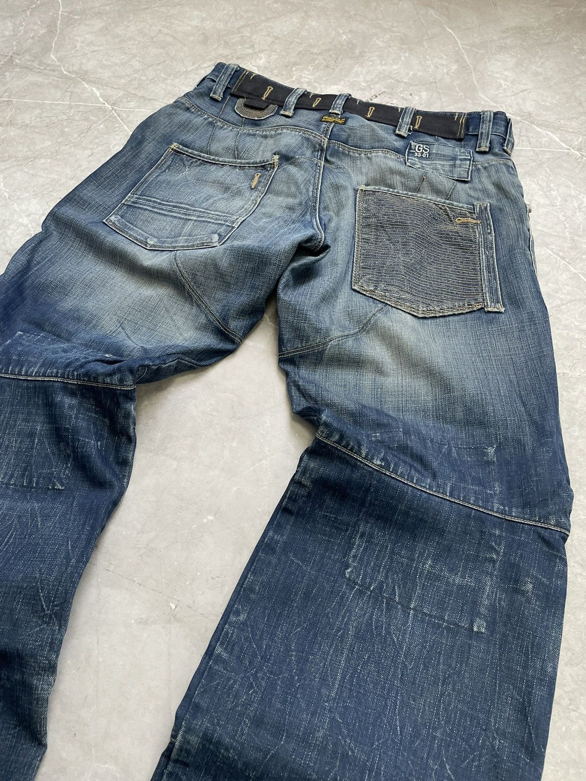 G-Star G Star Raw baggy wide leg Junya Watanabe style jeans pants Size US 33 - 8 Thumbnail