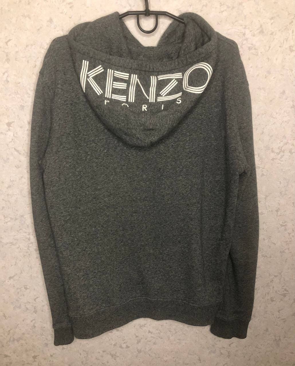 Designer × Kenzo Kenzo Paris Men Gray Zip Hoodie Logo Size L Made In Portugal Size US L / EU 52-54 / 3 - 6 Thumbnail