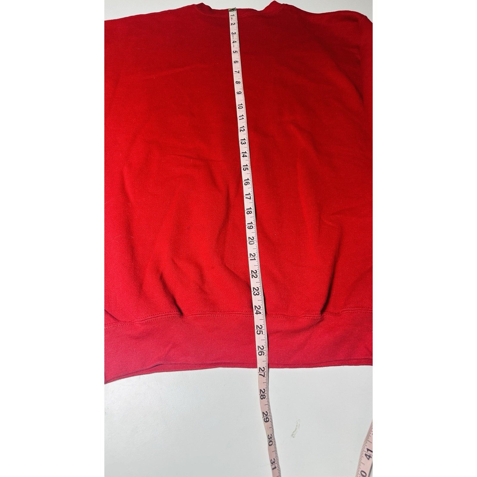 Tultex Vtg Aop Looney Tunes Bugs Bunny Daffy Red Xmas Sweatshirt L Size US L / EU 52-54 / 3 - 3 Thumbnail