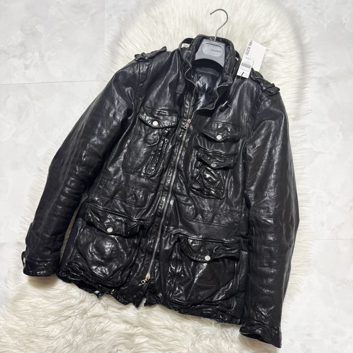 Neil Barrett Auth, Neil Barrett Padded Buffalo Leather Jacket Size US S / EU 44-46 / 1 - 5 Thumbnail