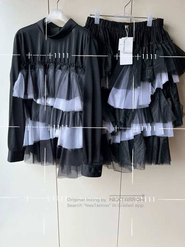 Comme des Garcons Comme Des Garcons size S Color Layered Pleated Cake Skirt Size 23" - 9 Thumbnail