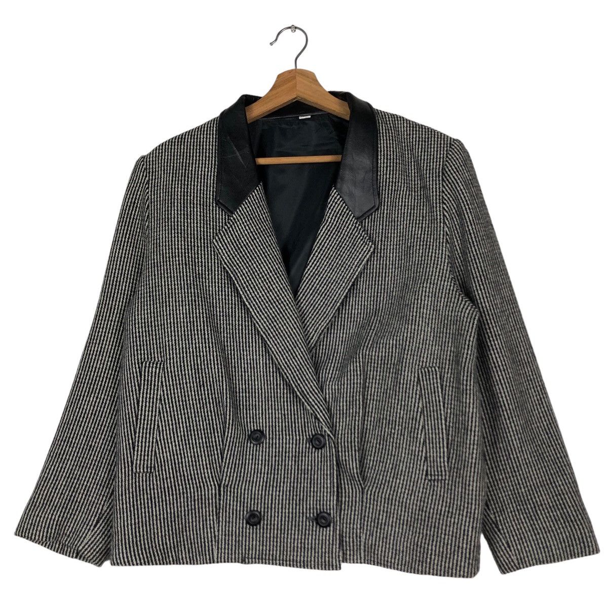 Japanese Brand 🔥Vintage Wool Jacket Bomber Herringbone Issey Miyake Japan Size US M / EU 48-50 / 2 - 1 Thumbnail