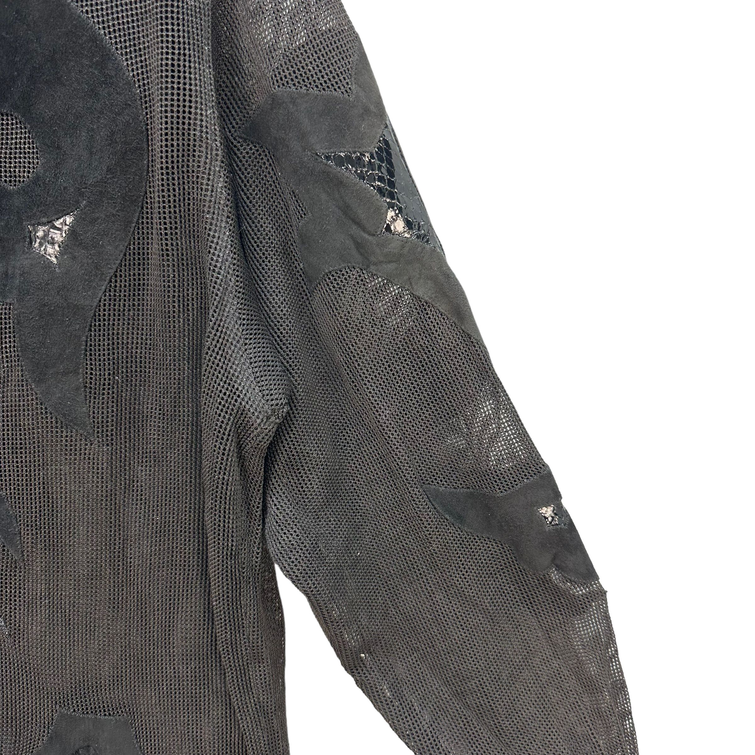 Japanese Brand RARE🔥 C H I E JUTTA COVIAN SNAKE SKIN MESH JACKET #7562-153 Size L / US 10 / IT 46 - 8 Thumbnail