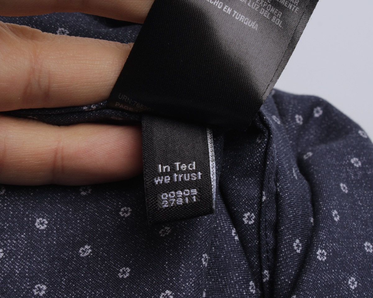 Designer × Ted Baker TED BAKER Marais Floral Geo Printed Long Sleeve Button Shirt Size US M / EU 48-50 / 2 - 16 Thumbnail