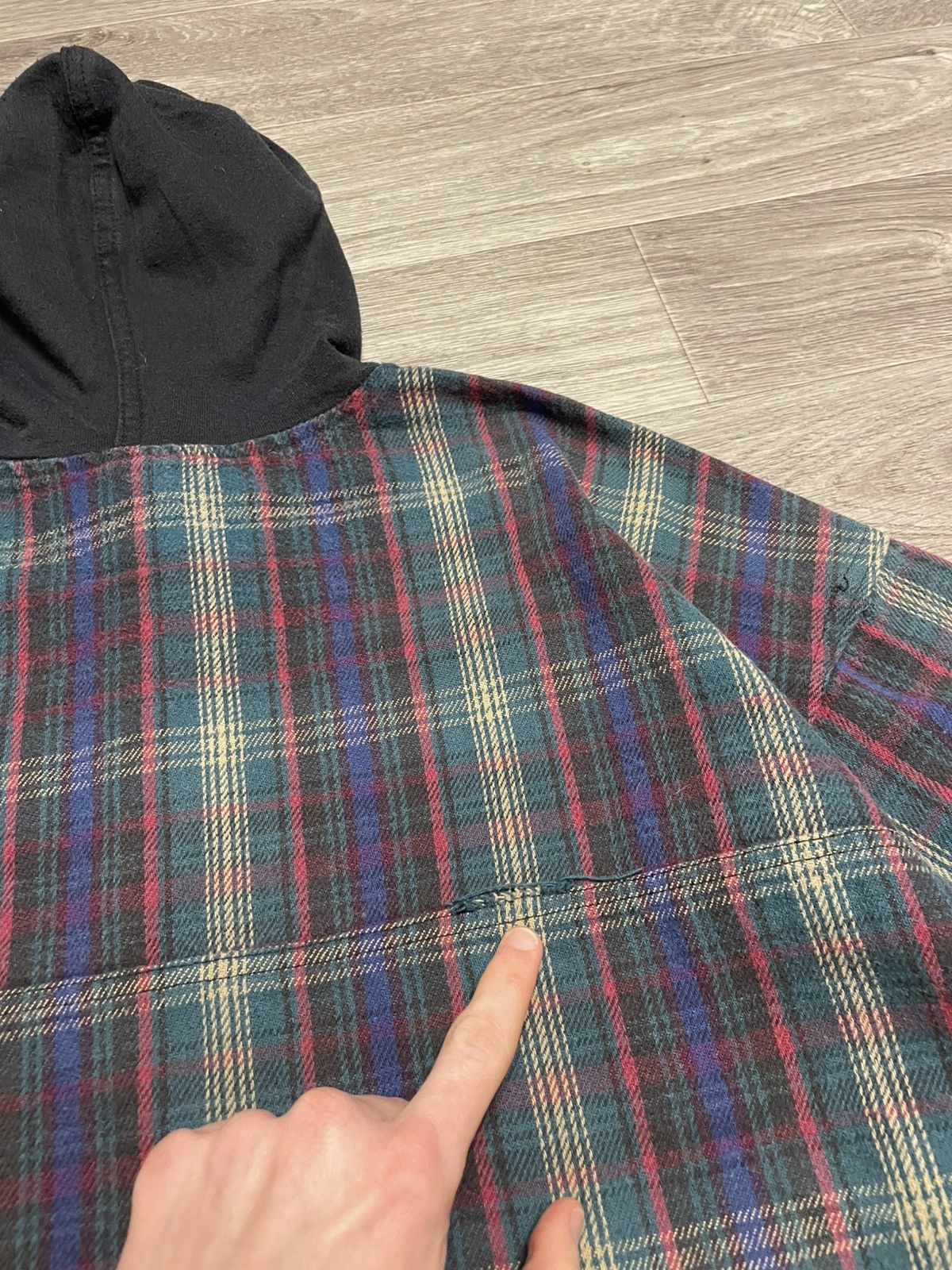 No Fear Vintage No Fear Plaid Flannel Shirt Anorak Pullover USA Size US XL / EU 56 / 4 - 19 Thumbnail