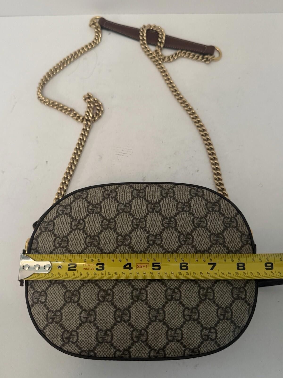 Gucci GUCCI Chain Shoulder bag GG Supreme Canvas, Brown Preowned Size ONE SIZE - 9 Thumbnail