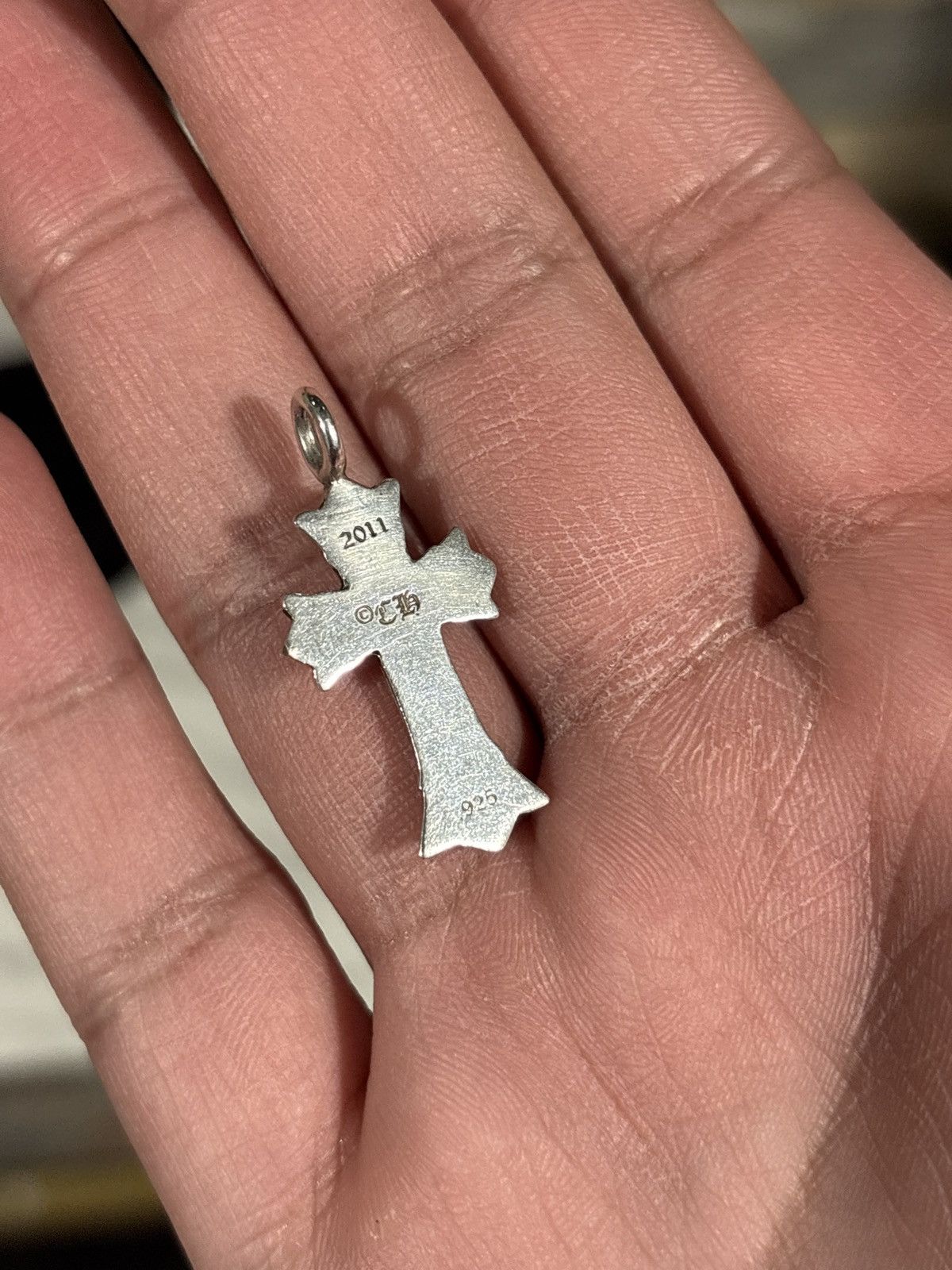 Chrome Hearts Chrome Hearts Double Cross W/ Aftermarket Center Diamond Size ONE SIZE - 5 Thumbnail