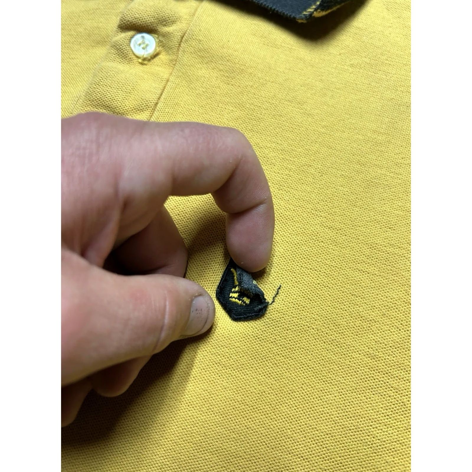 Vintage VINTAGE 50s 60s Polo Shirt Golf Black Yellow Cotton Knit Medium Men Short Sleeve Shirt Size US M / EU 48-50 / 2 - 4 Thumbnail