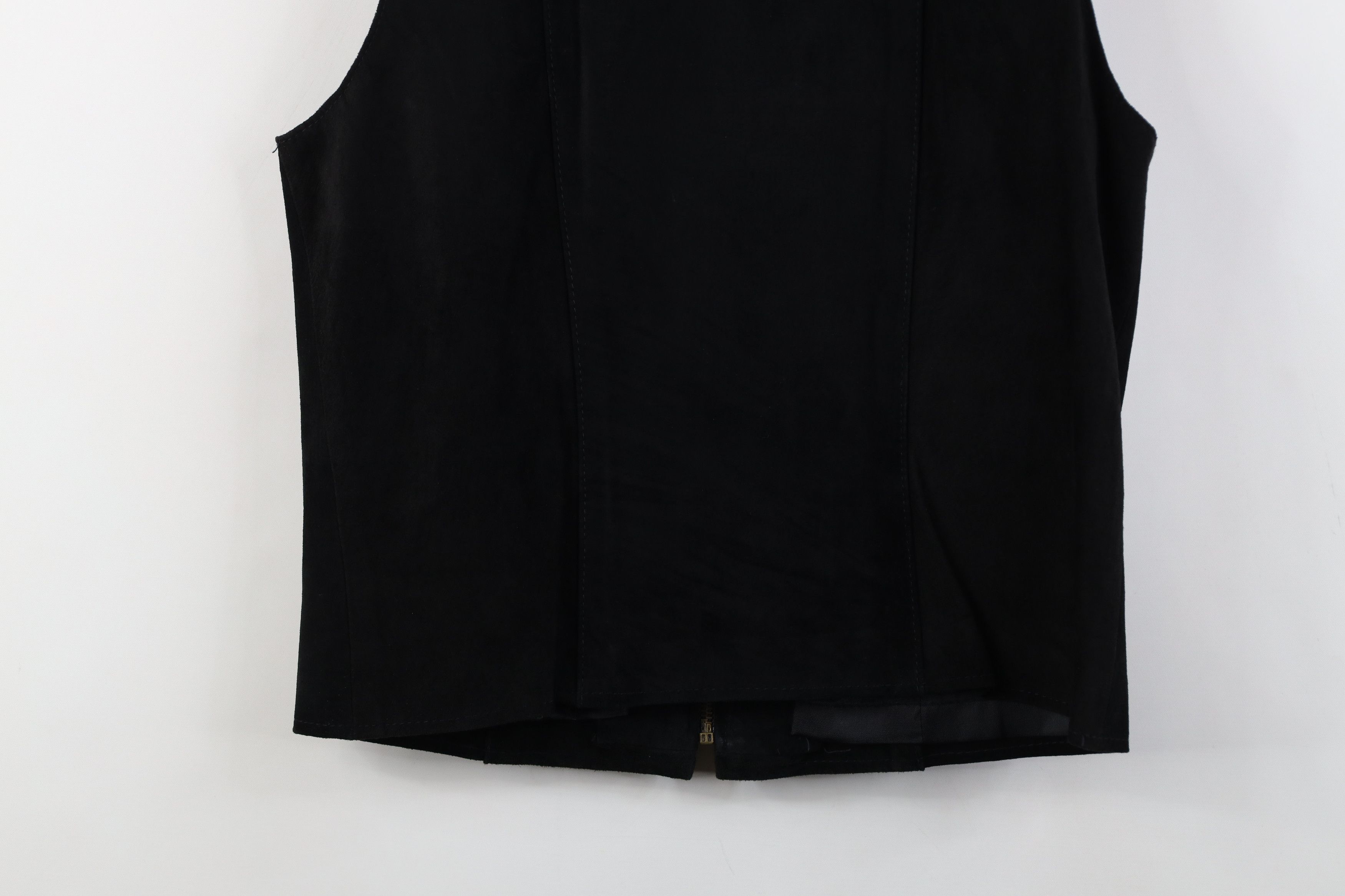 Vintage Vintage 90s Streetwear Leather Full Zip Vest Jacket USA Size S / US 4 / IT 40 - 13 Thumbnail