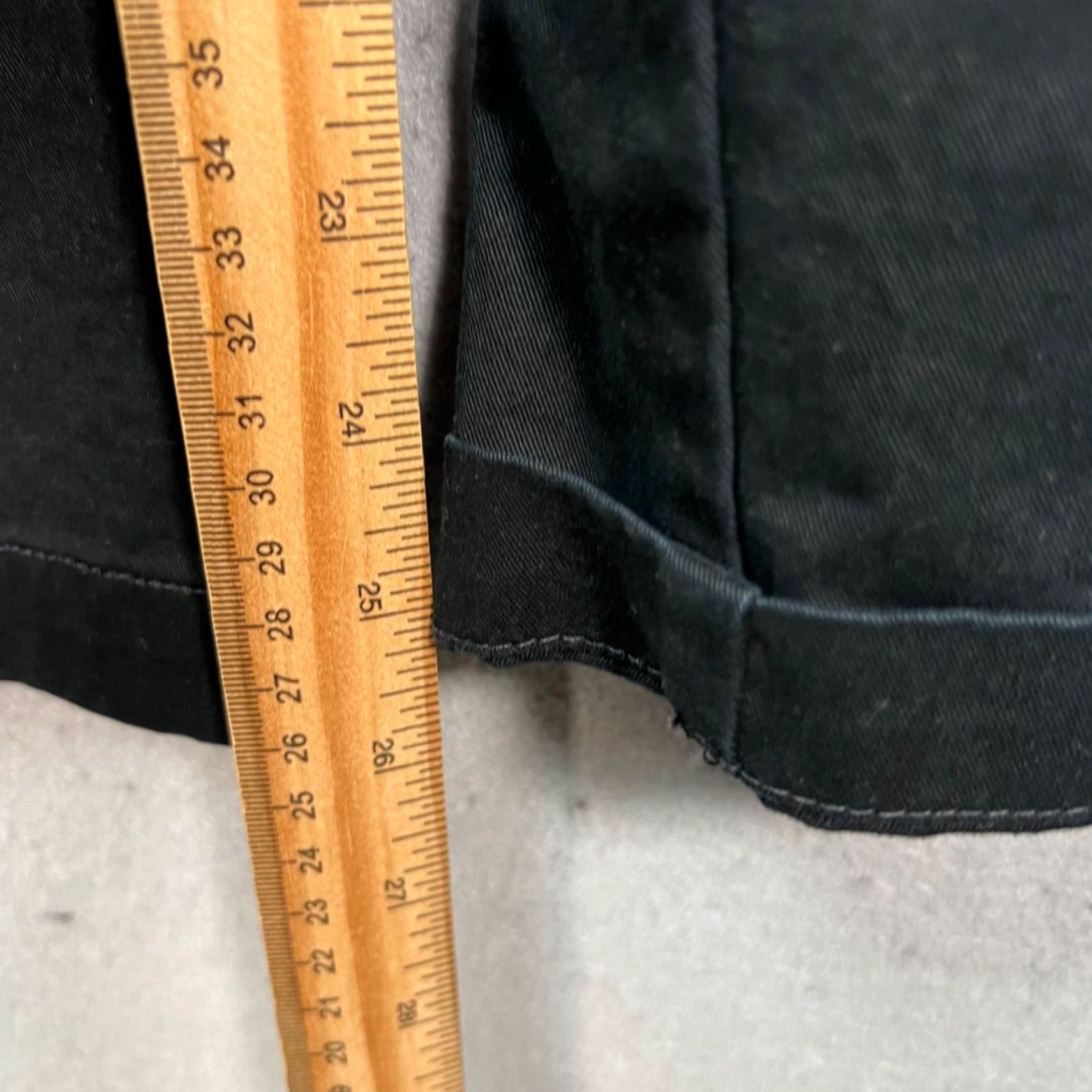 TNA TNA Womens Pants Casual Chino Straight Leg Black Cotton Elastane Flat Front Size 6 Adult Womens 30 in Waist Inseam 27 in Regular Rise High Size 28" / US 6 / IT 42 - 7 Thumbnail