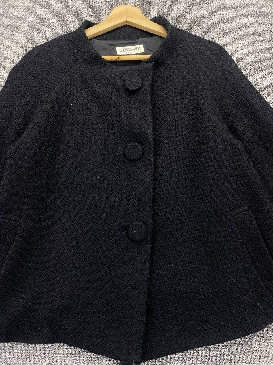 George Vintage George Rech Paris Button Up Wool Cardigan Jacket Size M / US 6-8 / IT 42-44 - 5 Thumbnail