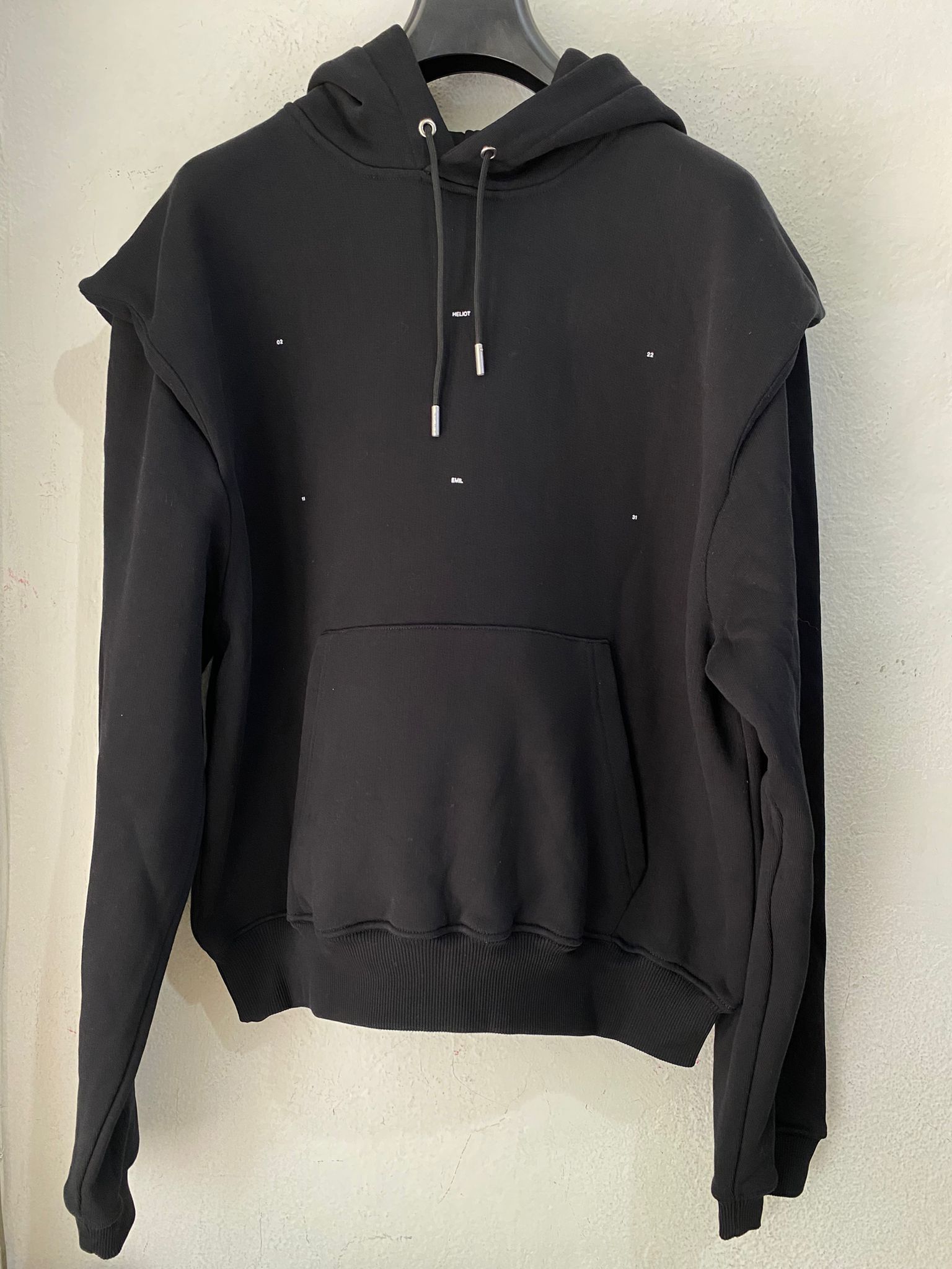 Heliot Emil Heliot Emil Black Cotton Logo Hoodie Size US S / EU 44-46 / 1 - 4 Thumbnail