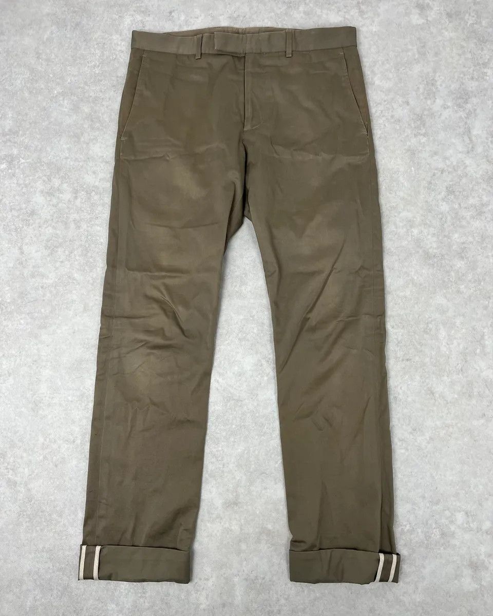 Dior SS2003 Dior Homme Green Classy Tailored Pants by Hedi Slimane Size US 32 / EU 48 - 1 Thumbnail