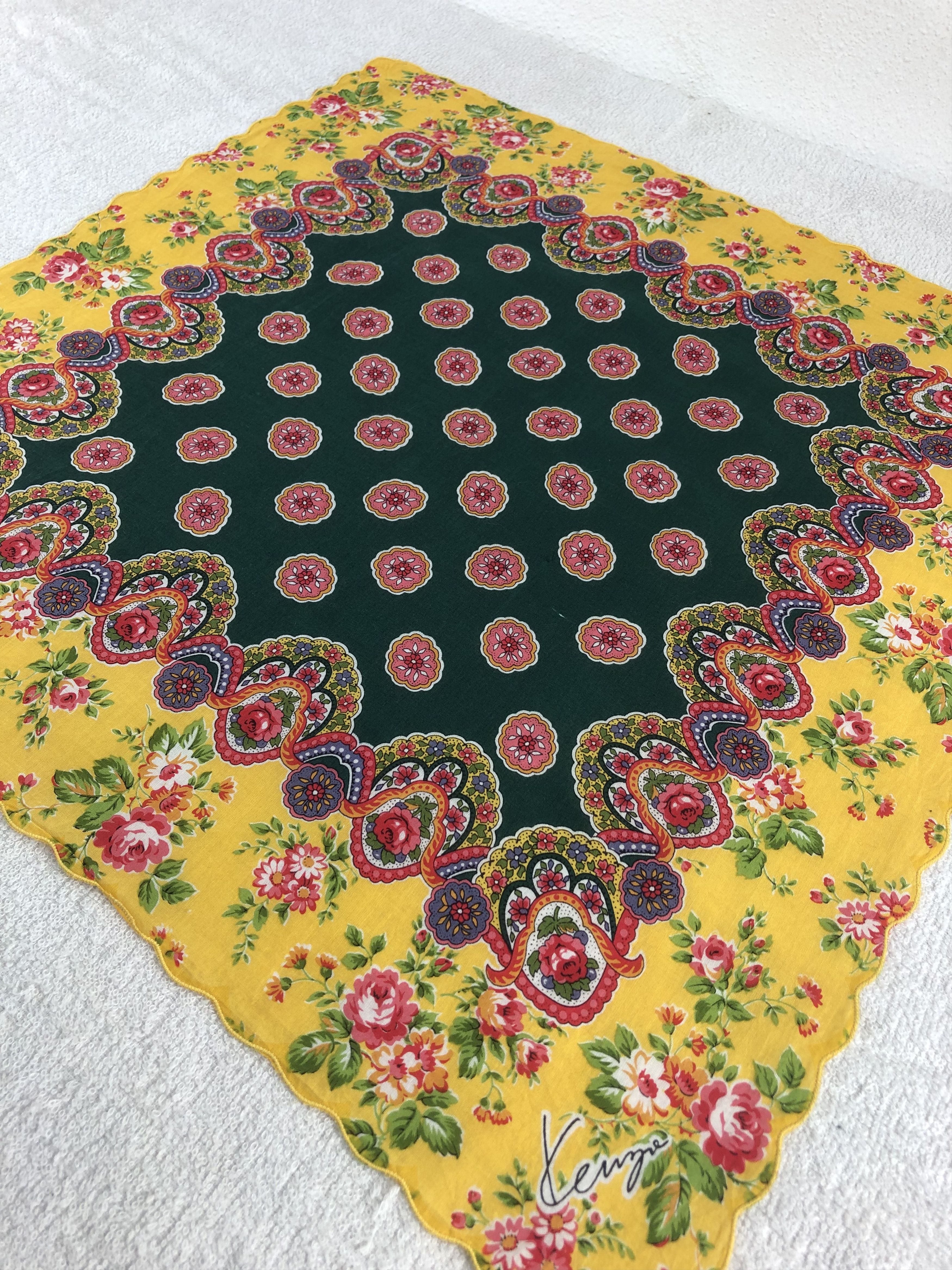Kenzo Kenzo Paislee Handkerchief / Bandana / Neckerchief C102 Size ONE SIZE - 4 Thumbnail