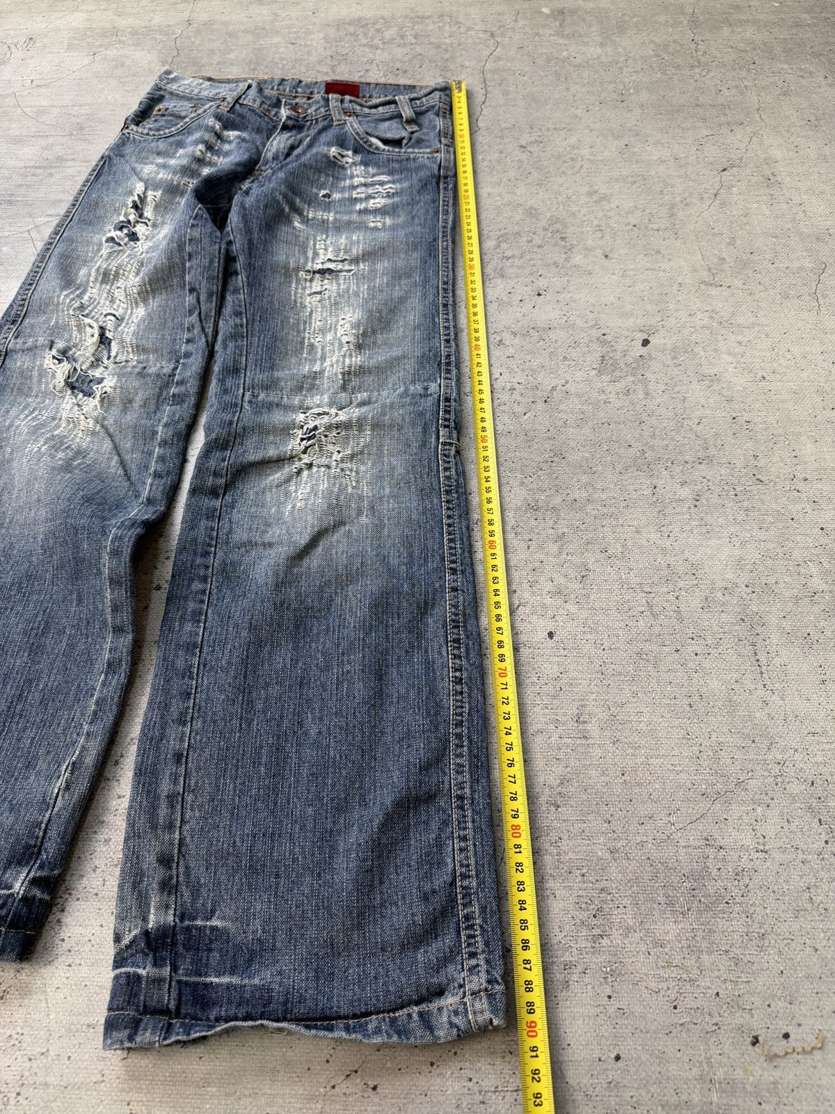 Levi's Y2K Skull Cross Bones Levi’s Engineered Jeans Grunge Size US 26 / EU 42 - 8 Thumbnail