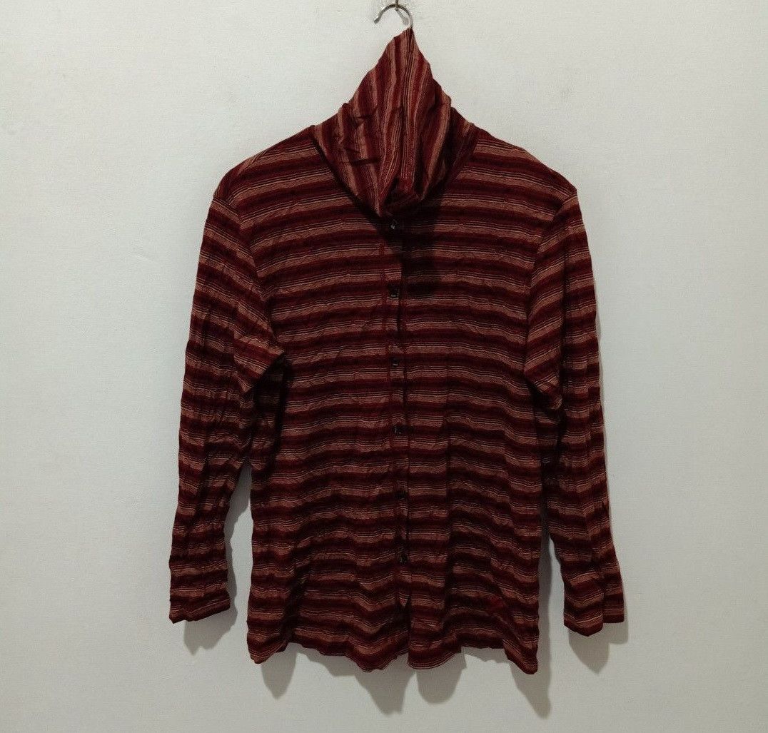 Lancel LANCEL Paris turtleneck striped tshirt Made in Japan Size US M / EU 48-50 / 2 - 3 Thumbnail