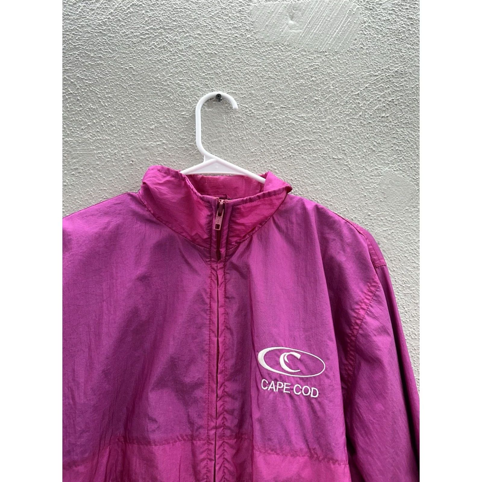 Pinko Wind Breakers Sports Womens Windbreaker Zip Up Pink XS? (Original Size M) VTG Size M / US 6-8 / IT 42-44 - 2 Thumbnail