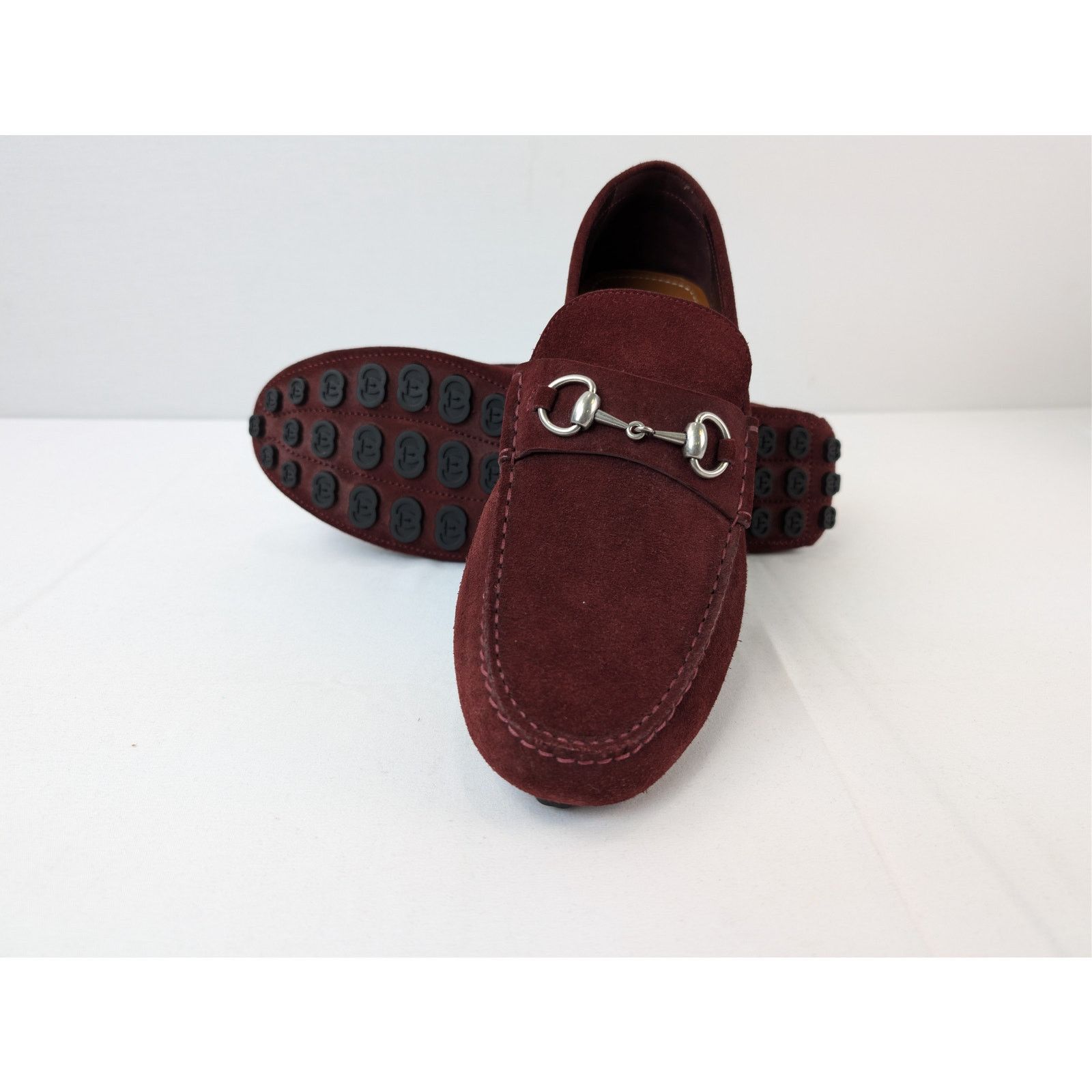 Gucci o1rshd1 Moccasin Leather Suede Sweet Loafers Shoe boots Size US 12.5 / EU 45-46 - 13 Thumbnail