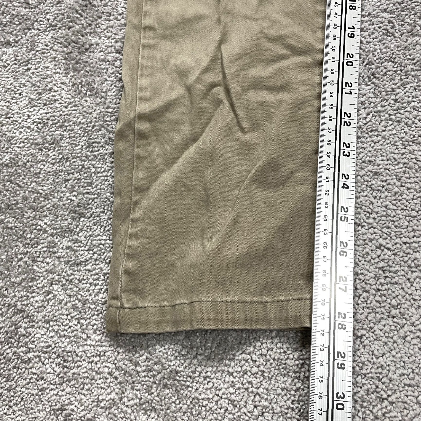 Lee Lee Chino / Khaki Pants Mens 30x32 Straight Tan Cotton Adult Slacks Casual Solid Size US 30 / EU 46 - 3 Thumbnail