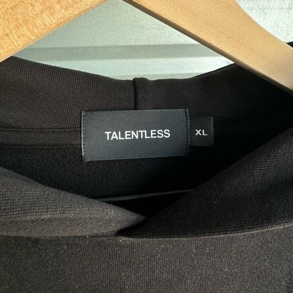 Designer × Talentless NEW TALENTLESS MENS HEAVYWEIGHT BLACK HOODIESZ EXTRA LARGE Size US XL / EU 56 / 4 - 4 Thumbnail