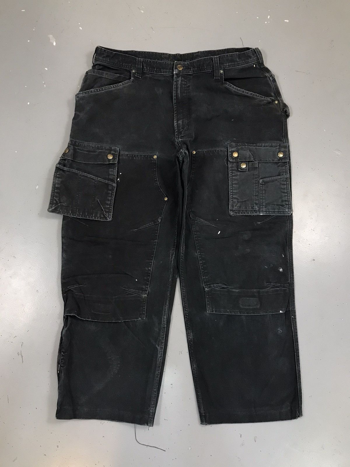 Vintage Carhartt stylish cargo double knee denim