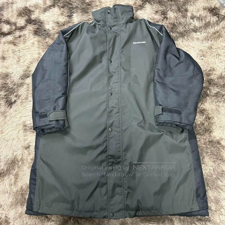 Balenciaga Balenciaga Letter Logo Long Cotton Coat Parka Size US S / EU 44-46 / 1 - 1 Thumbnail