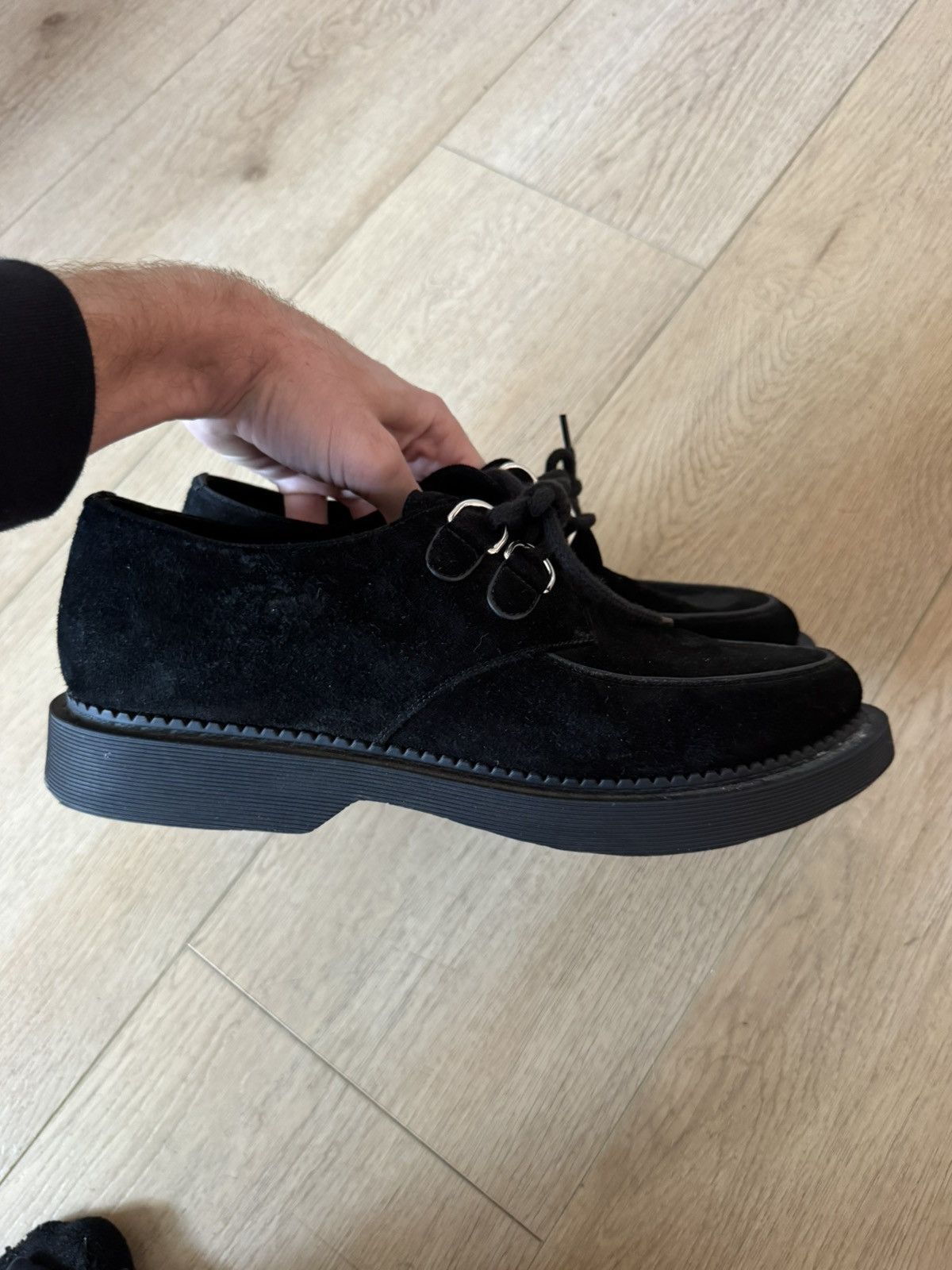 Saint Laurent Paris Suede Teddy Derbys 44 Size US 11 / EU 44 - 1 Thumbnail