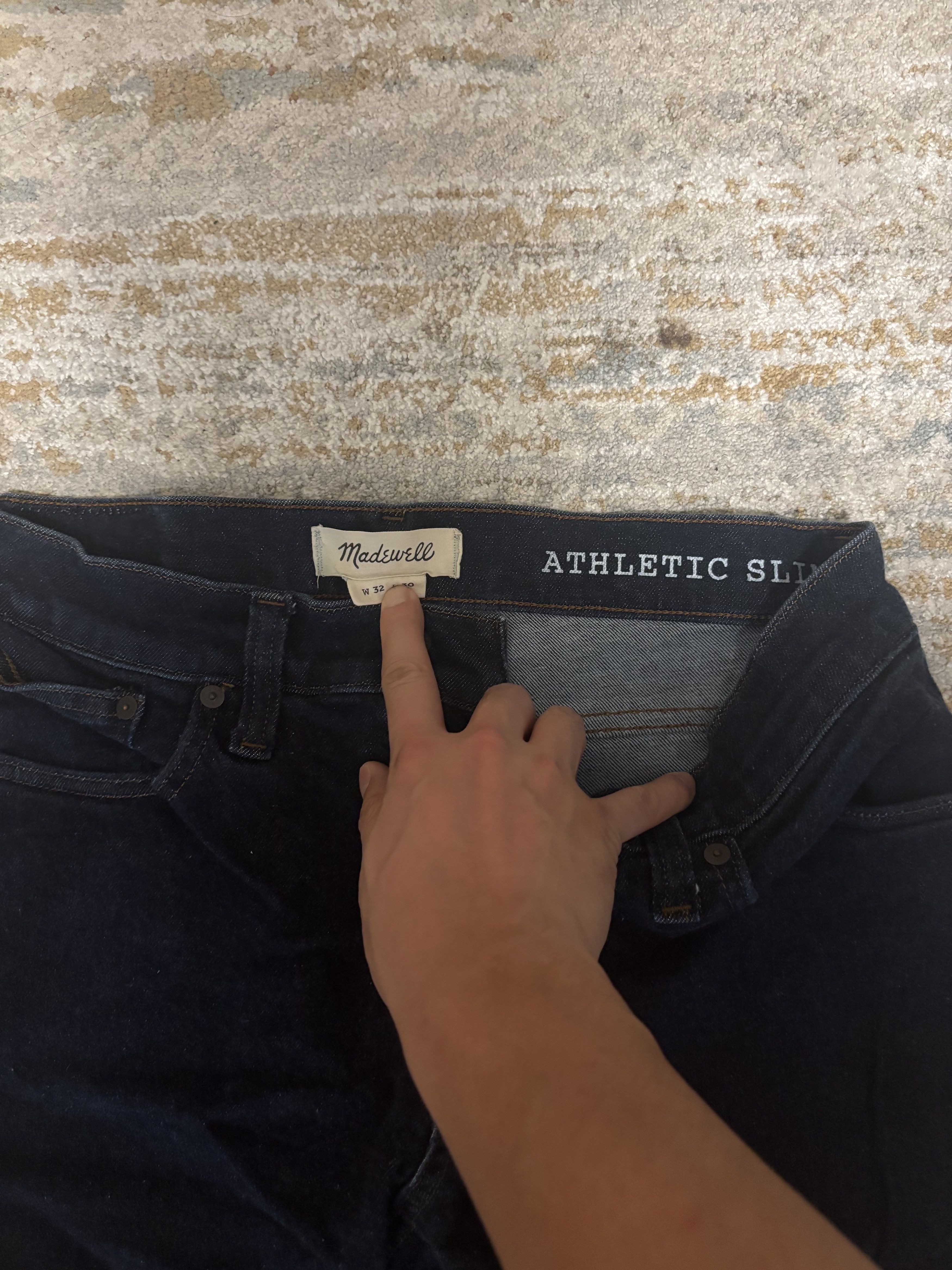 Madewell Madewell Jeans Athletic Slim 32x30 Size US 32 / EU 48 - 2 Thumbnail