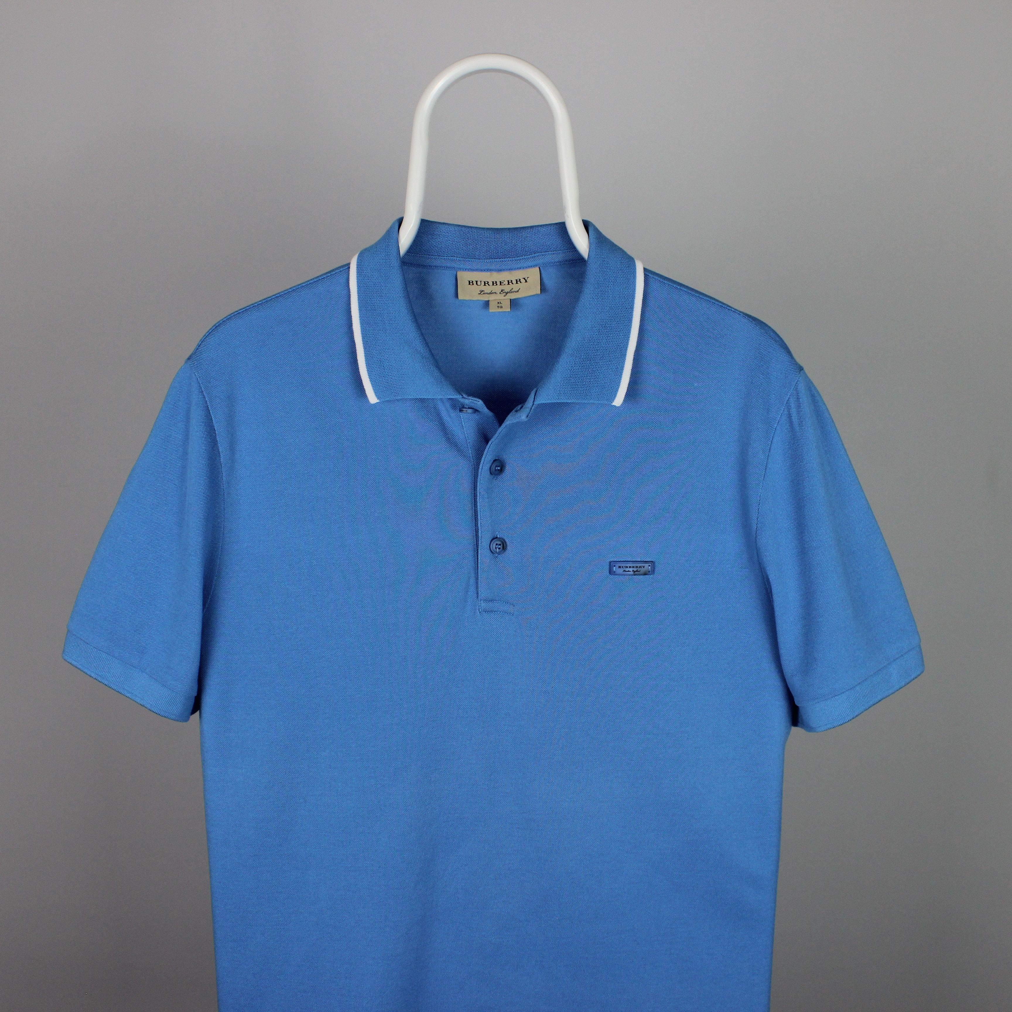Burberry Burberry polo shirt men cotton blue L XL Size US XL / EU 56 / 4 - 2 Thumbnail