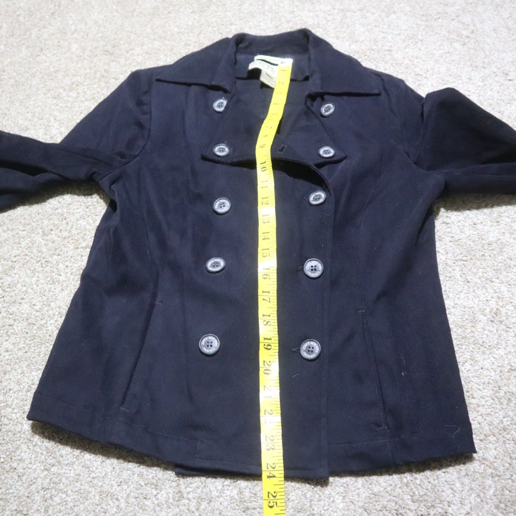 Jones New York Jones New York Country Jacket Coat Button Up Women's 8 Black Polyester Long Sleeve Outdoor Outerwear Jacket Women 8 Size M / US 6-8 / IT 42-44 - 5 Thumbnail