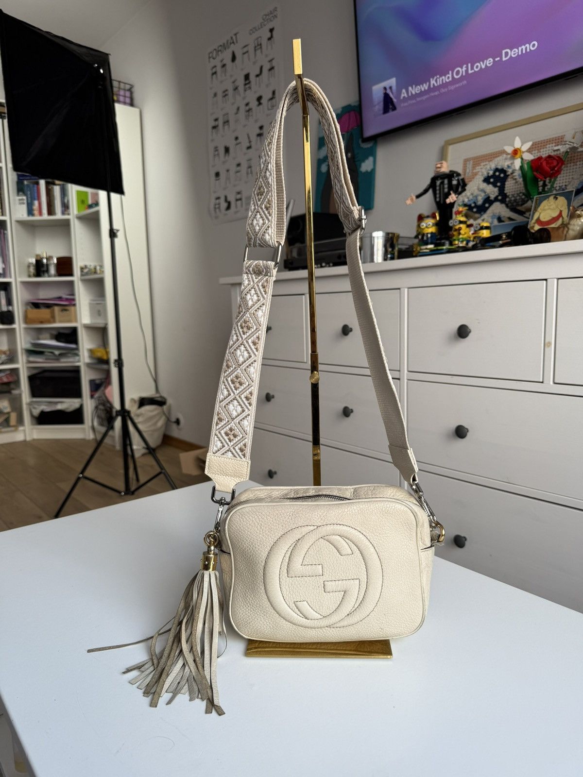 Gucci Soho leather shoulder / crossbody bag designer y2k GG