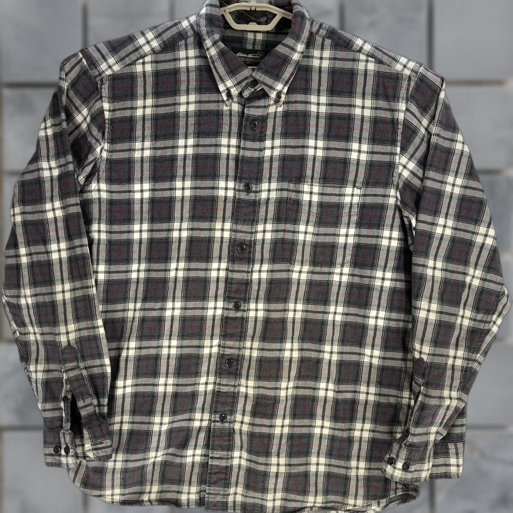 Eddie Bauer Eddie Bauer Shirt Men XL Gray White Red Plaid Long Sleeve Button-Up Casual Travel MENS Size US XL / EU 56 / 4 - 1 Thumbnail