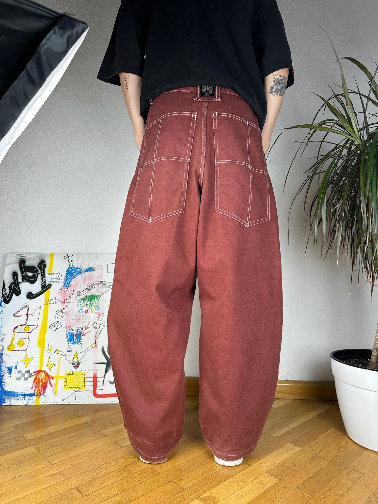 Dogtown Dogtown Baggy Large Pocket Jeans jnco Ecko unltd style Size US 33 - 4 Thumbnail