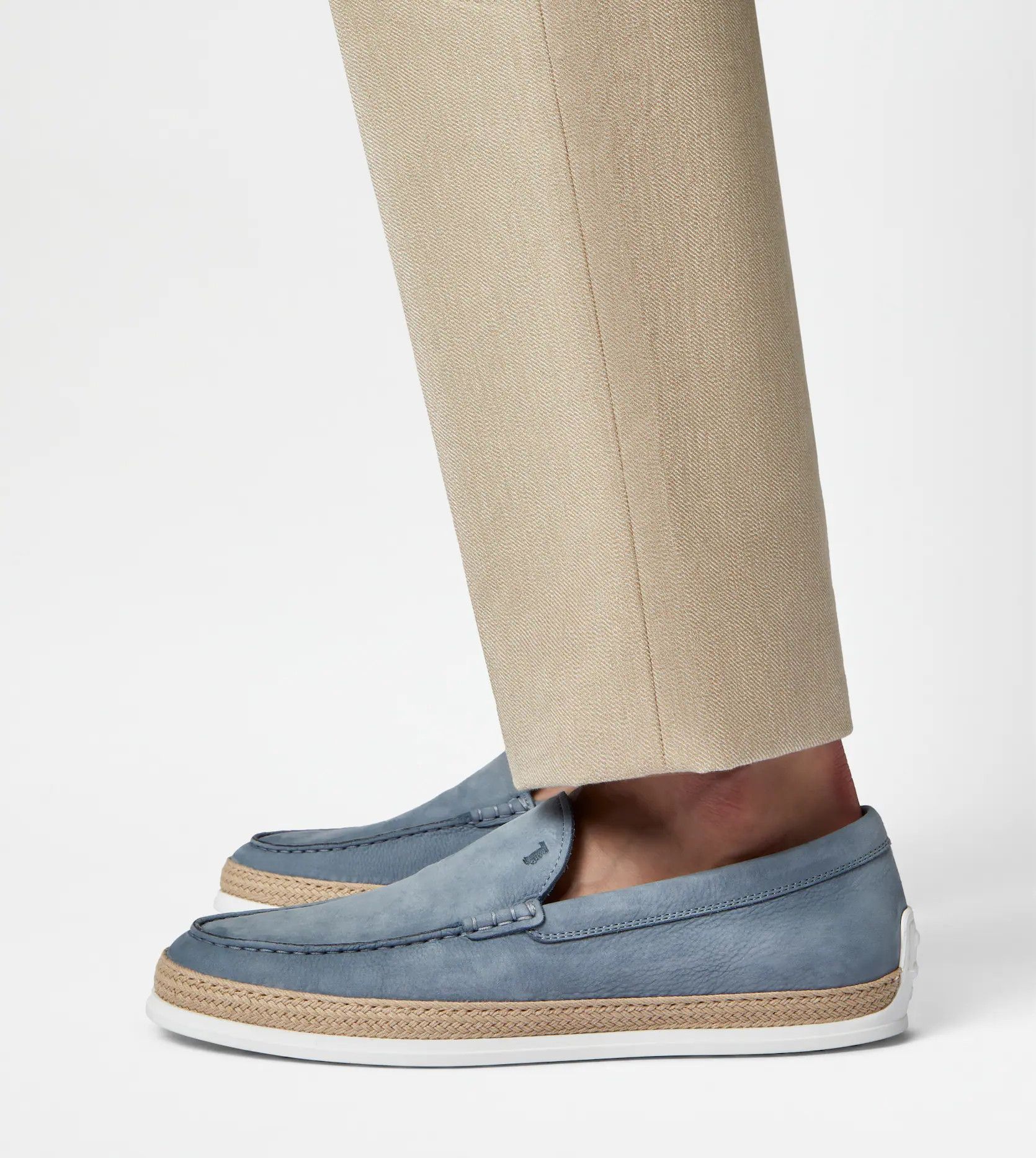 Tod's o1s22i1n0325 Calfskin Loafers in Light Blue Size US 11 / EU 44 - 6 Thumbnail