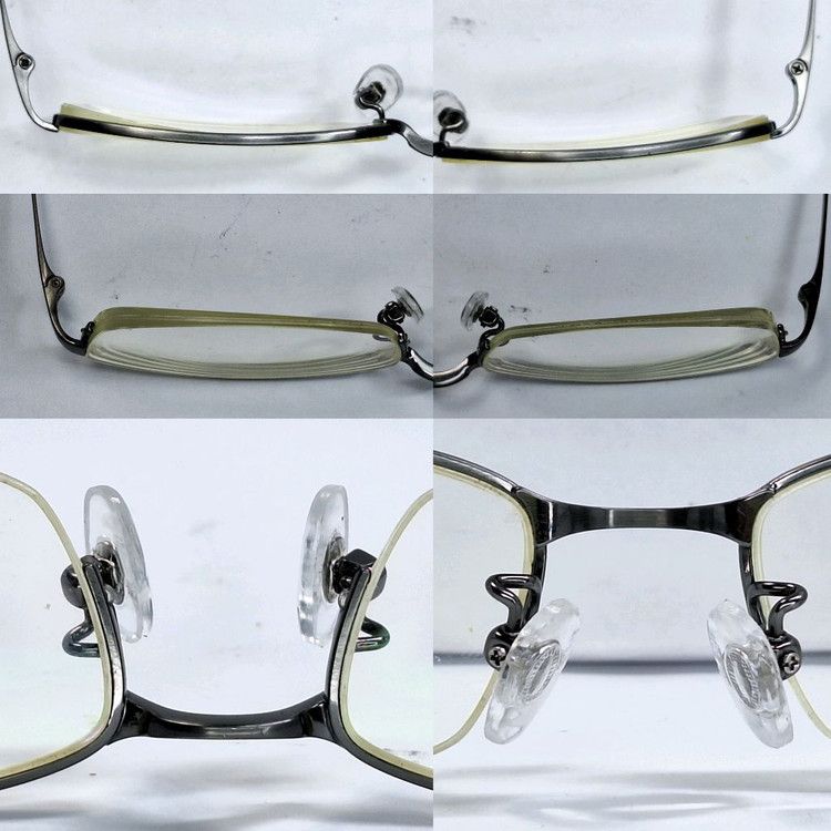 Other LAPHAS 947 GUMMETAL Titanium Half-Rim Glasses Made in Japan Size ONE SIZE - 9 Thumbnail