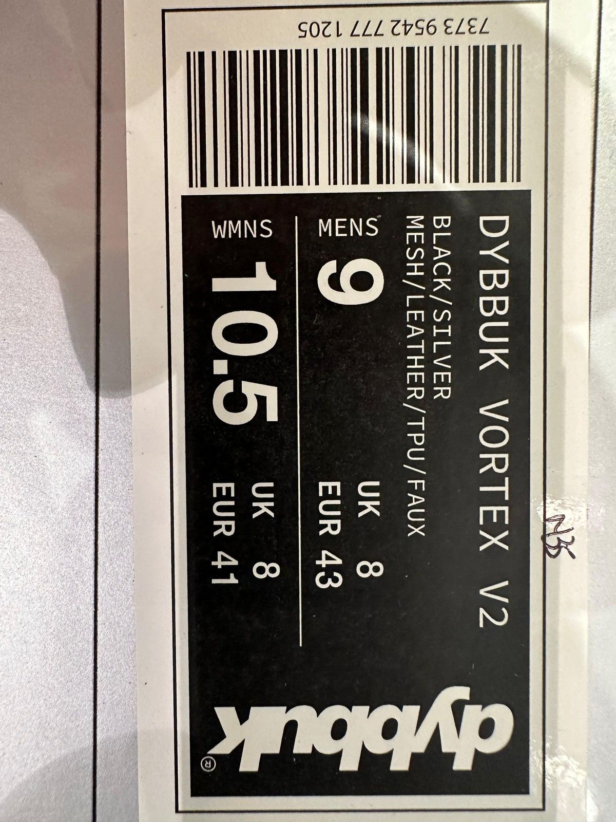 Dybbuk DYBBUK - Vortex V.2 Sneakers Silver/Black Size US 9 / EU 42 - 6 Thumbnail