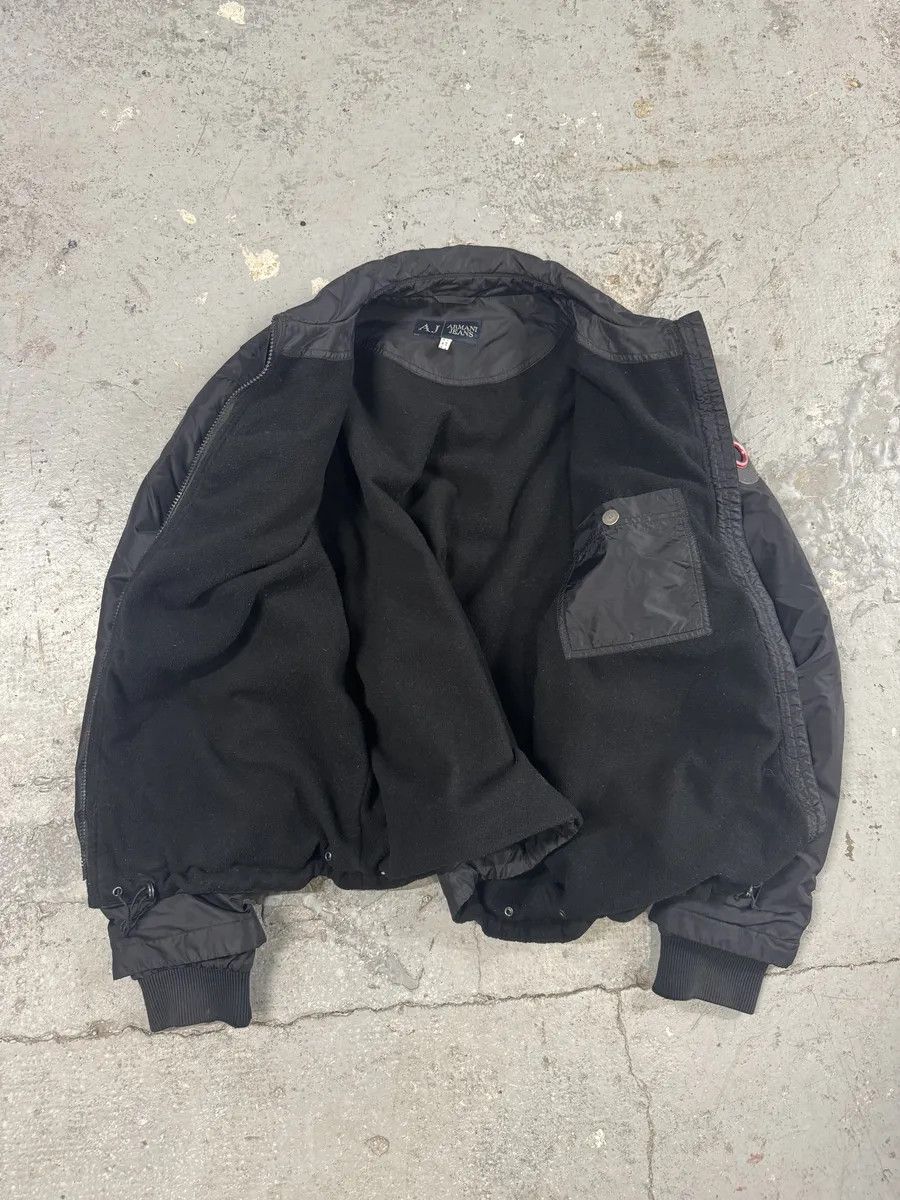 Armani 2000s Armani Black Nylon Bomber Jacket Size US L / EU 52-54 / 3 - 7 Thumbnail