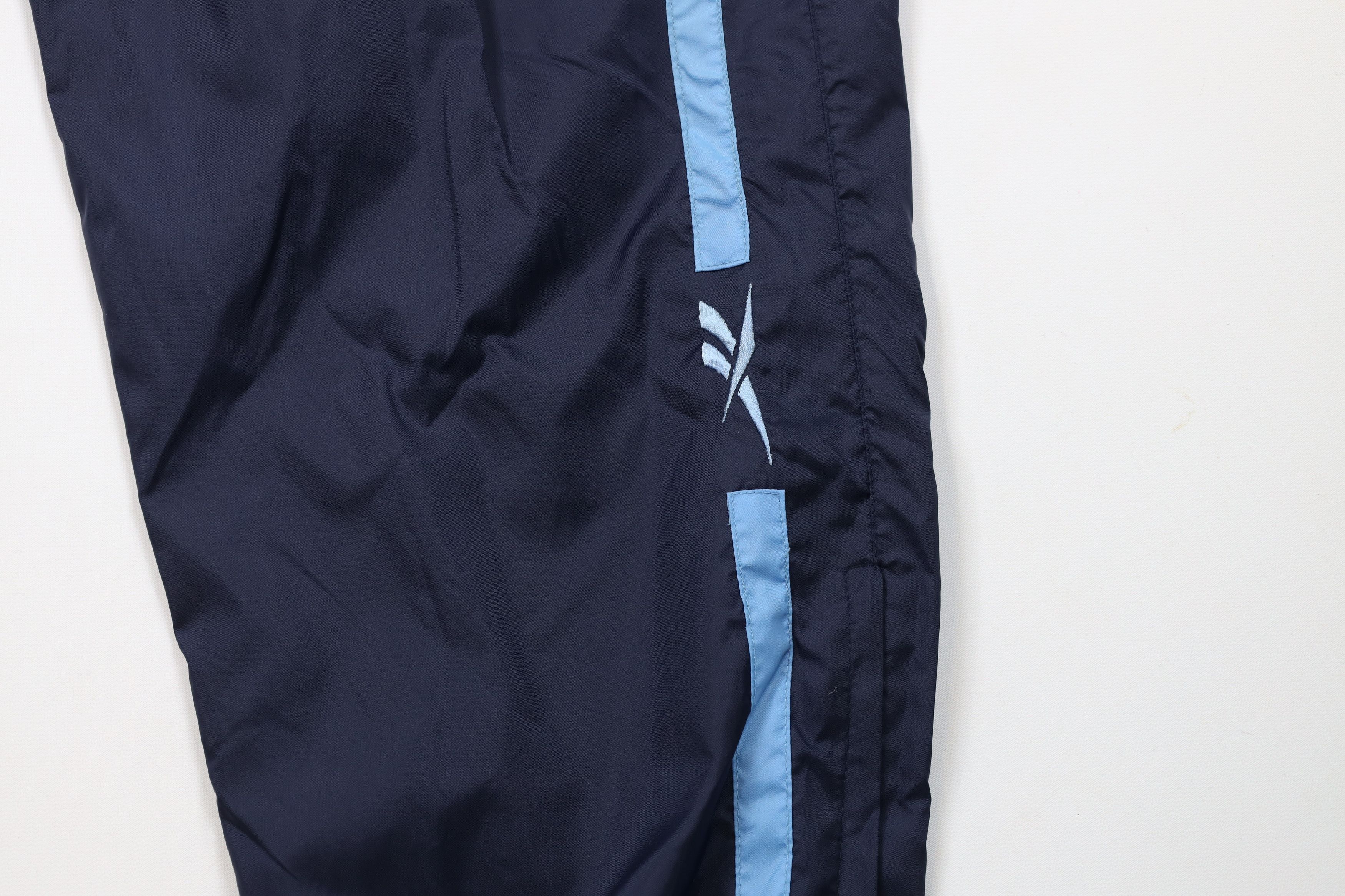 Reebok × Vintage Vintage 90s Reebok Logo Lined Windbreaker Joggers Pants Blue Size US 38 / EU 54 - 5 Thumbnail