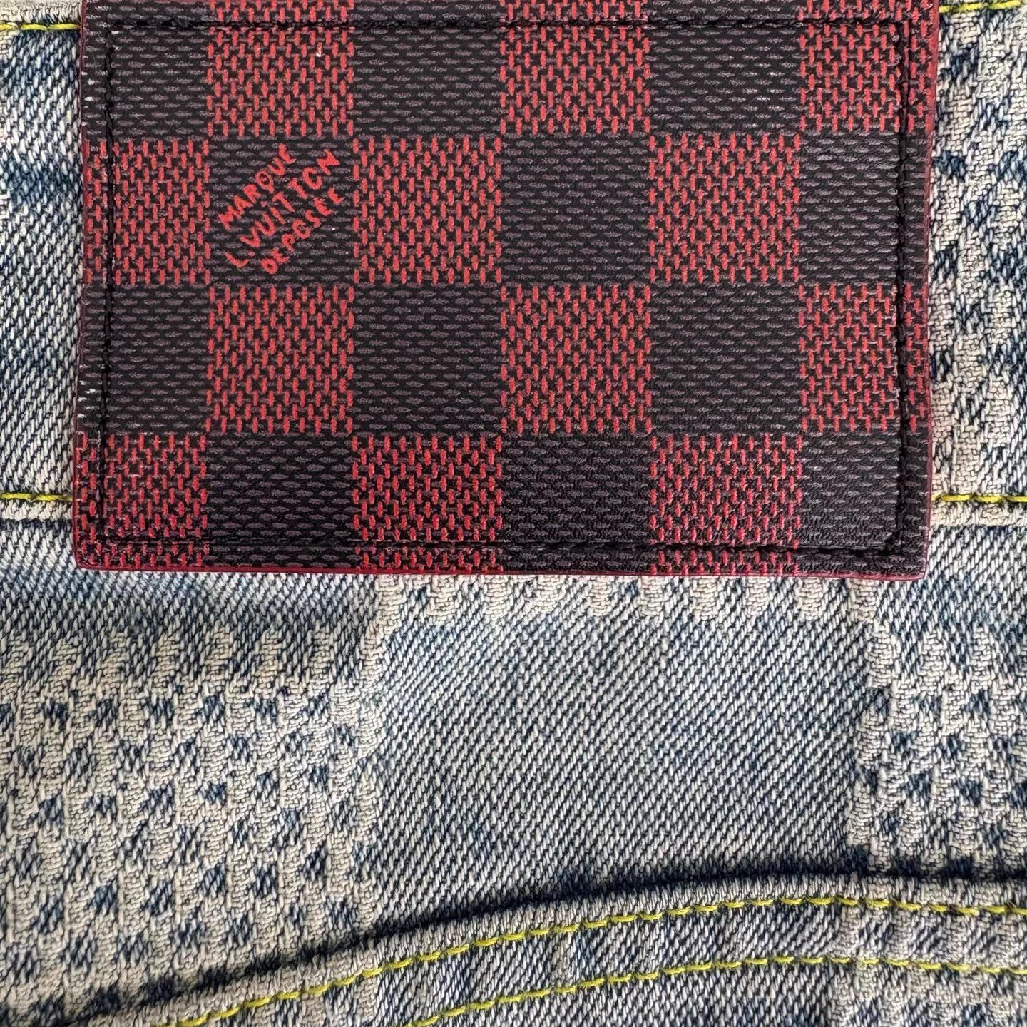 Louis Vuitton LV x Pharrell Distressed Monogram Flare Jeans 32 Size US 32 / EU 48 - 6 Thumbnail