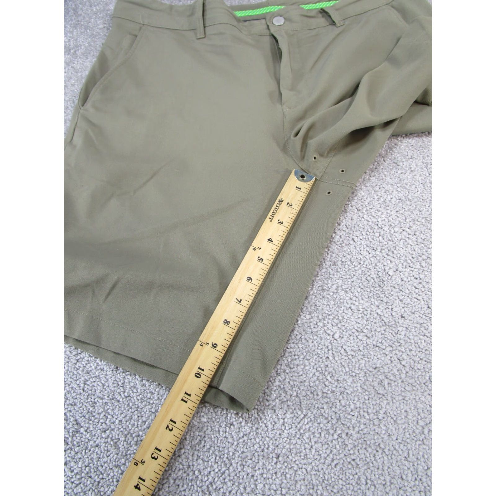 Bonobos Bonobos Mens 36 Green Polyester Chino Shorts 10" Golf Casual Travel Workwear Size US 36 / EU 52 - 5 Thumbnail