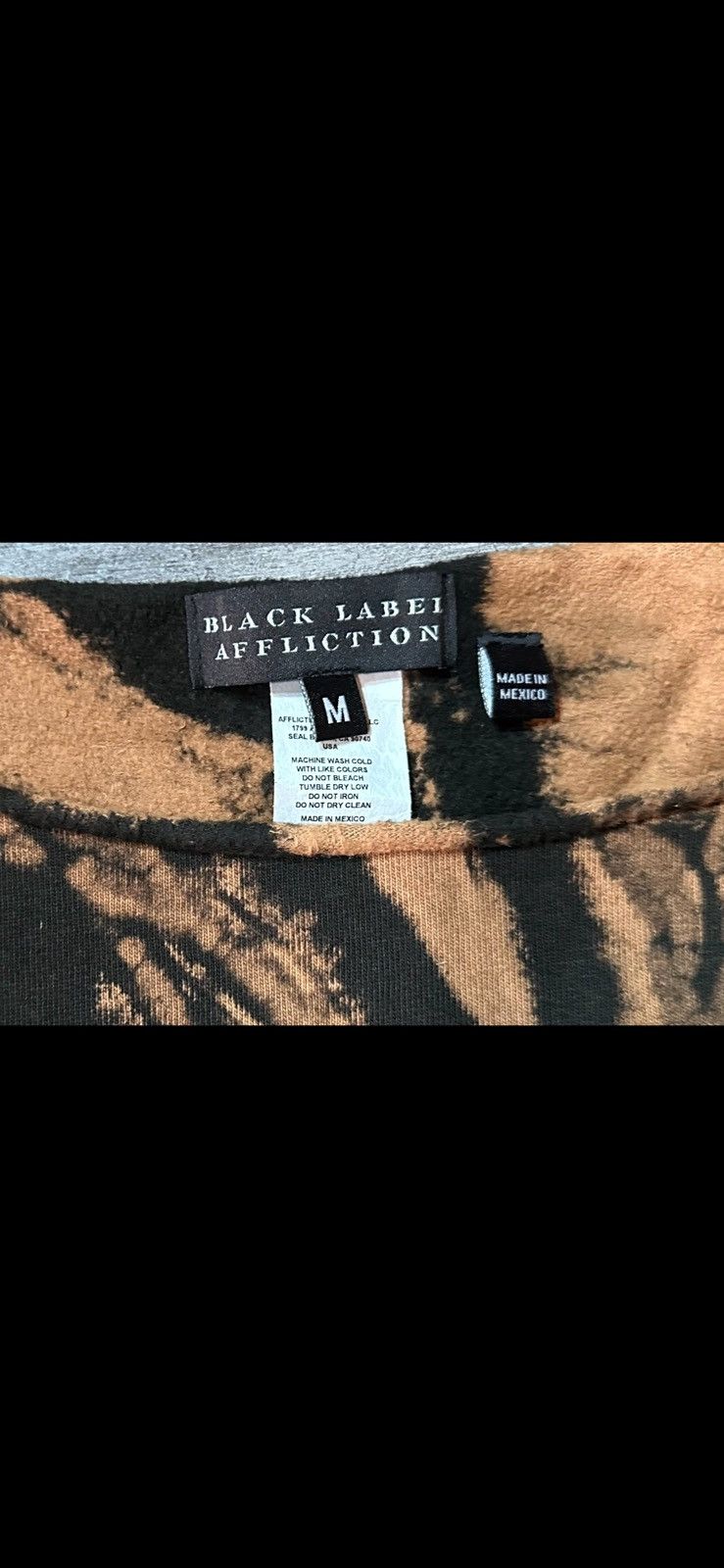 Affliction × Vintage Affliction "BOBBI RUTH" Long Sleeve Fleece Size M / US 6-8 / IT 42-44 - 3 Thumbnail